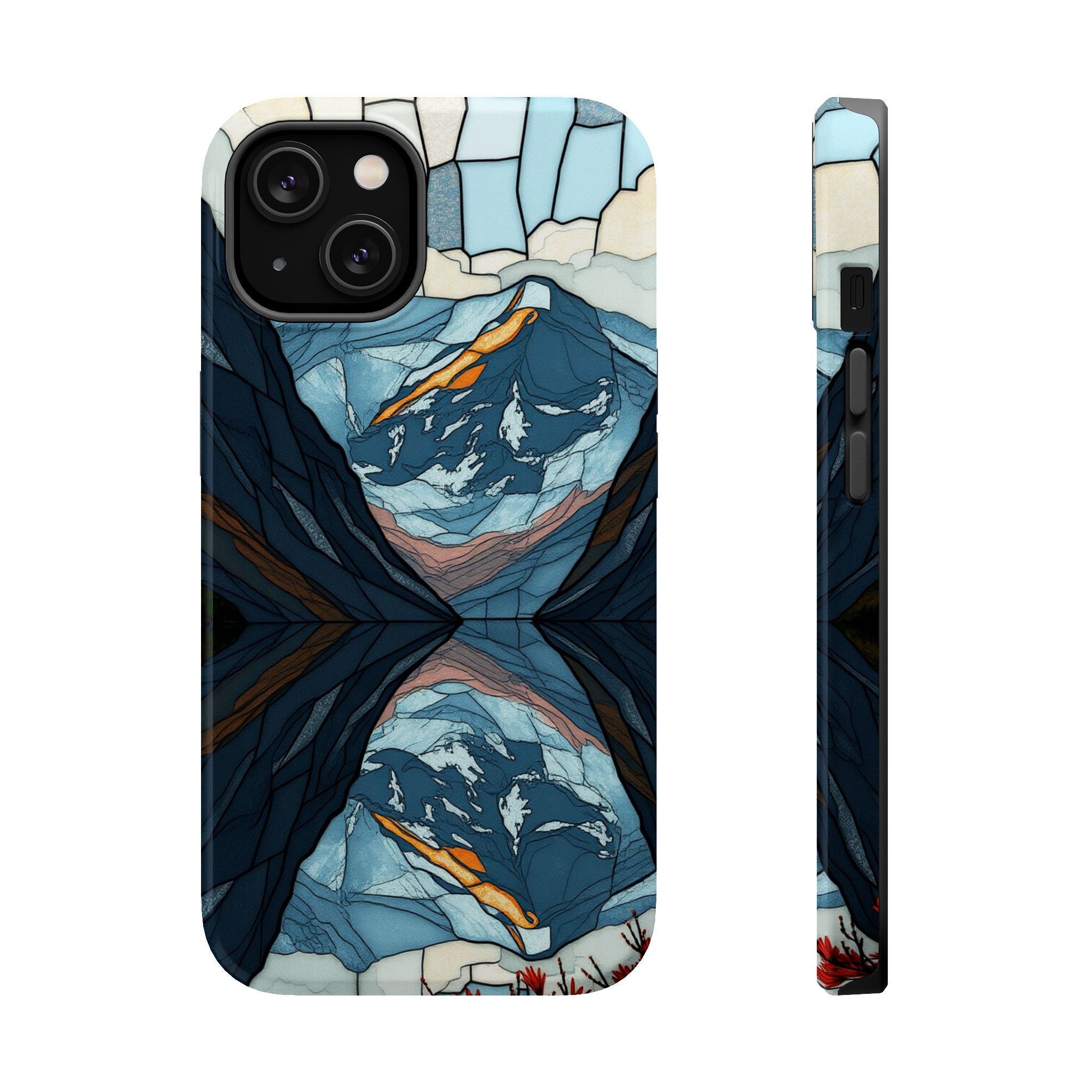 iPhone Serene Fjord Reflection Design Slim Everyday Designer Case · iPhone Case