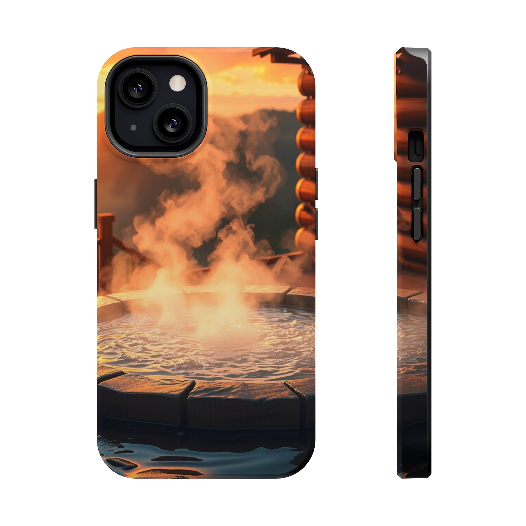 iPhone Hot Spring Steam Enchanted Art Slim Everyday Designer Case · iPhone Case