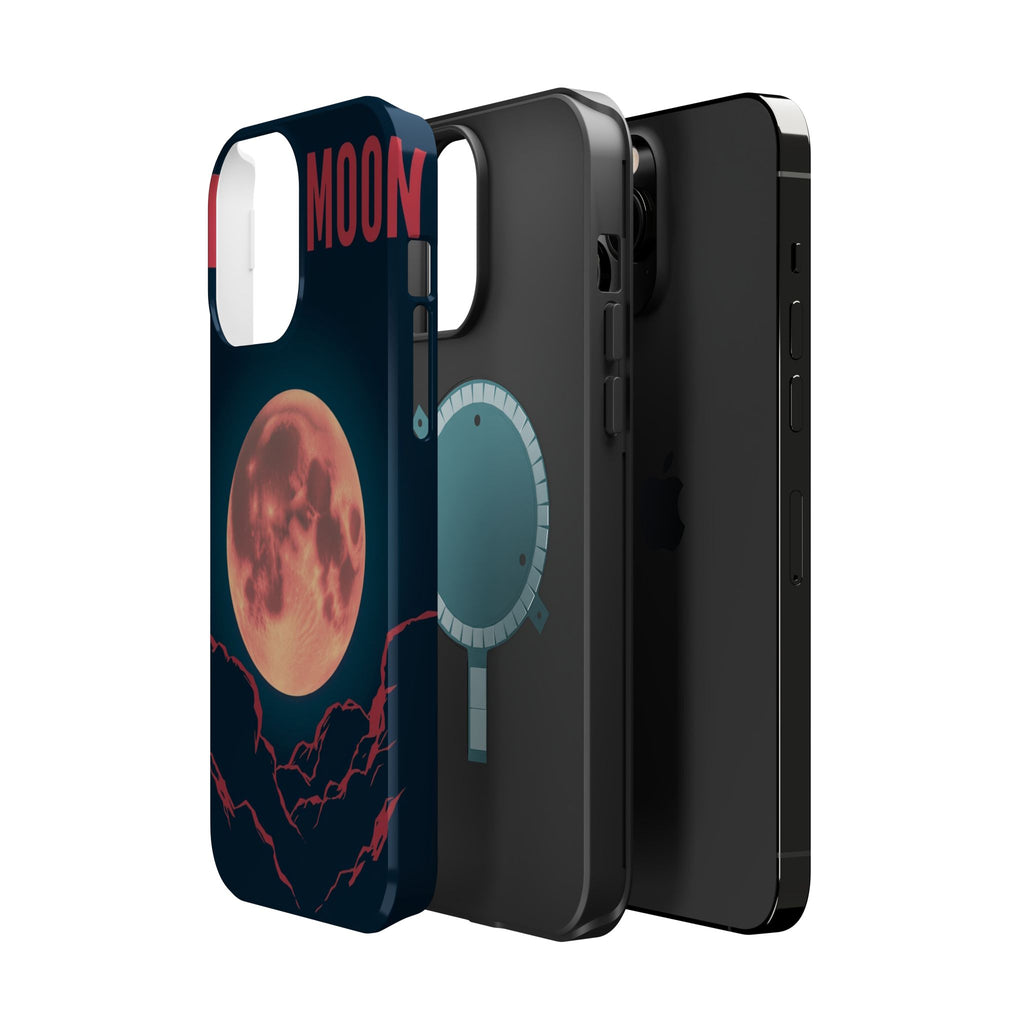 iPhone Blood Moon Rise Vintage Retro Poster Slim Everyday Designer Case · iPhone