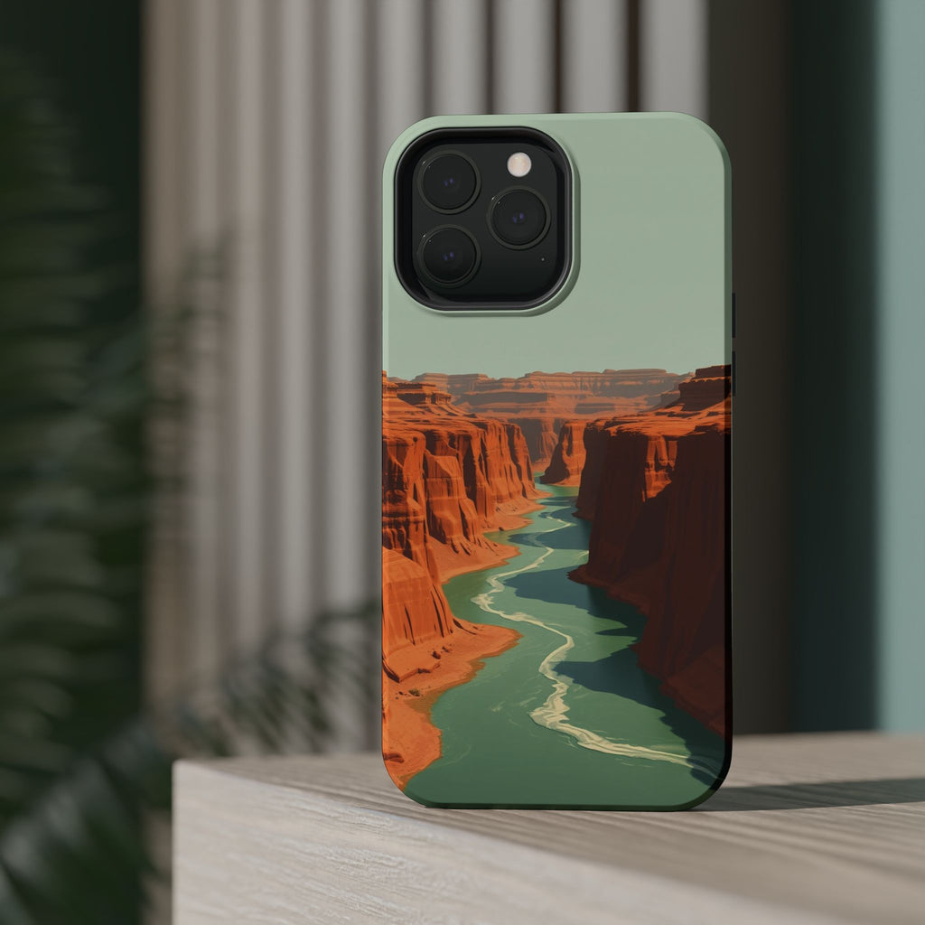 iPhone Burnt Orange And Sand River Canyon Slim iPhone Everyday Designer · iPhone