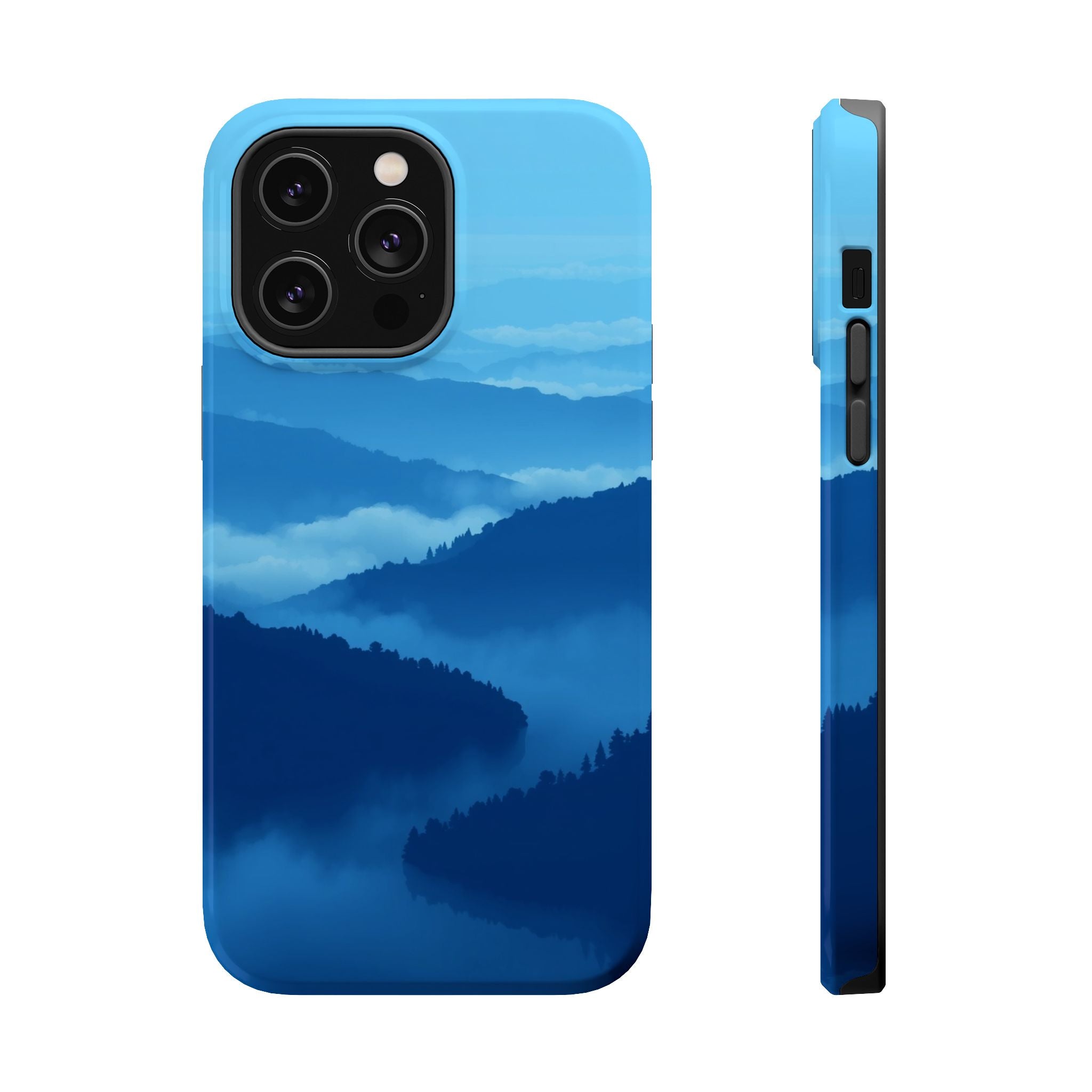 iPhone Fog Rolling Over Hills Pixel Art -Bit Slim iPhone Everyday · iPhone Case