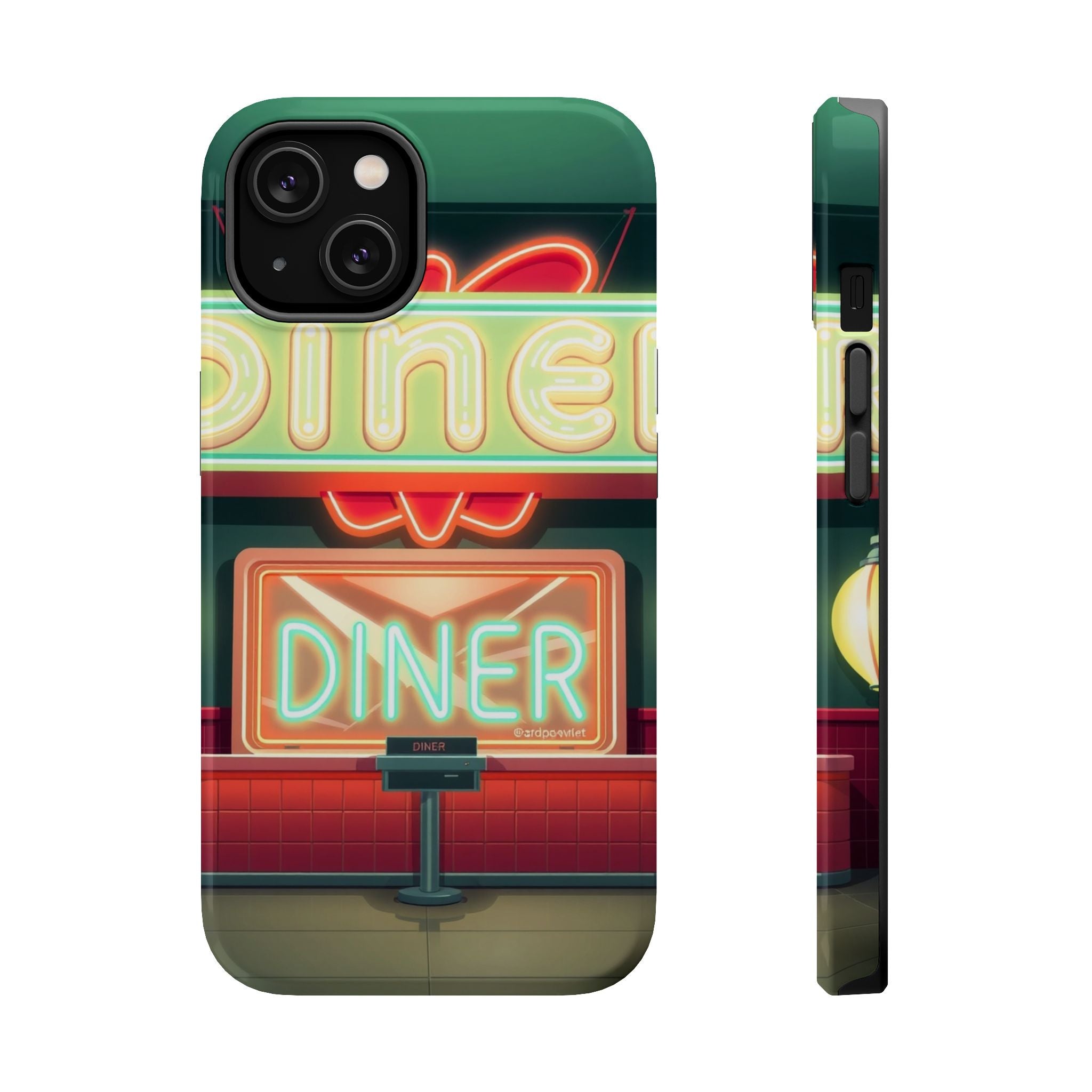 iPhone Neon Diner Sign Mystic Art Bold Modern Everyday Snap Case · iPhone Case