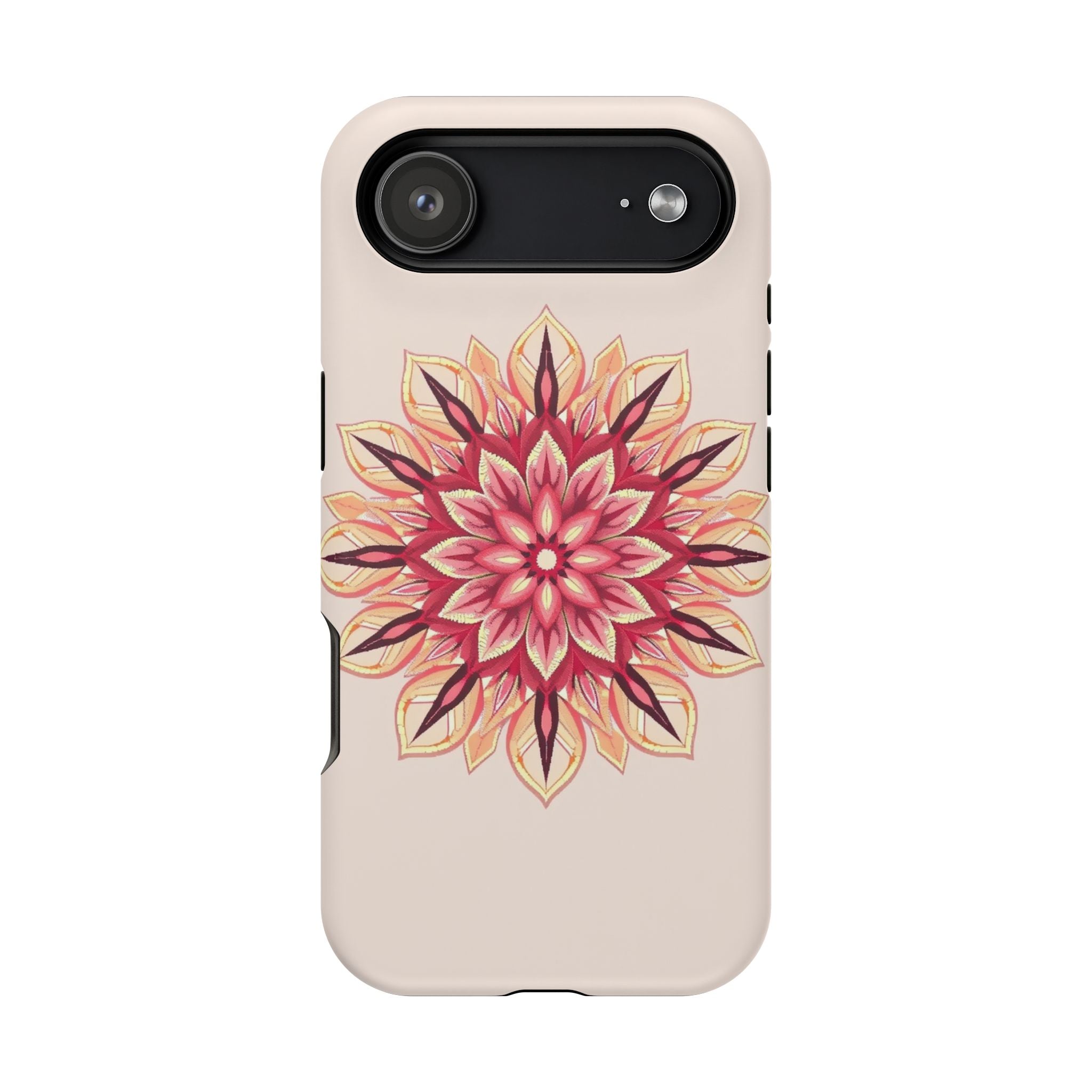 iPhone Floral Mandala Pixel Art -Bit Slim Everyday Designer Case · iPhone Case