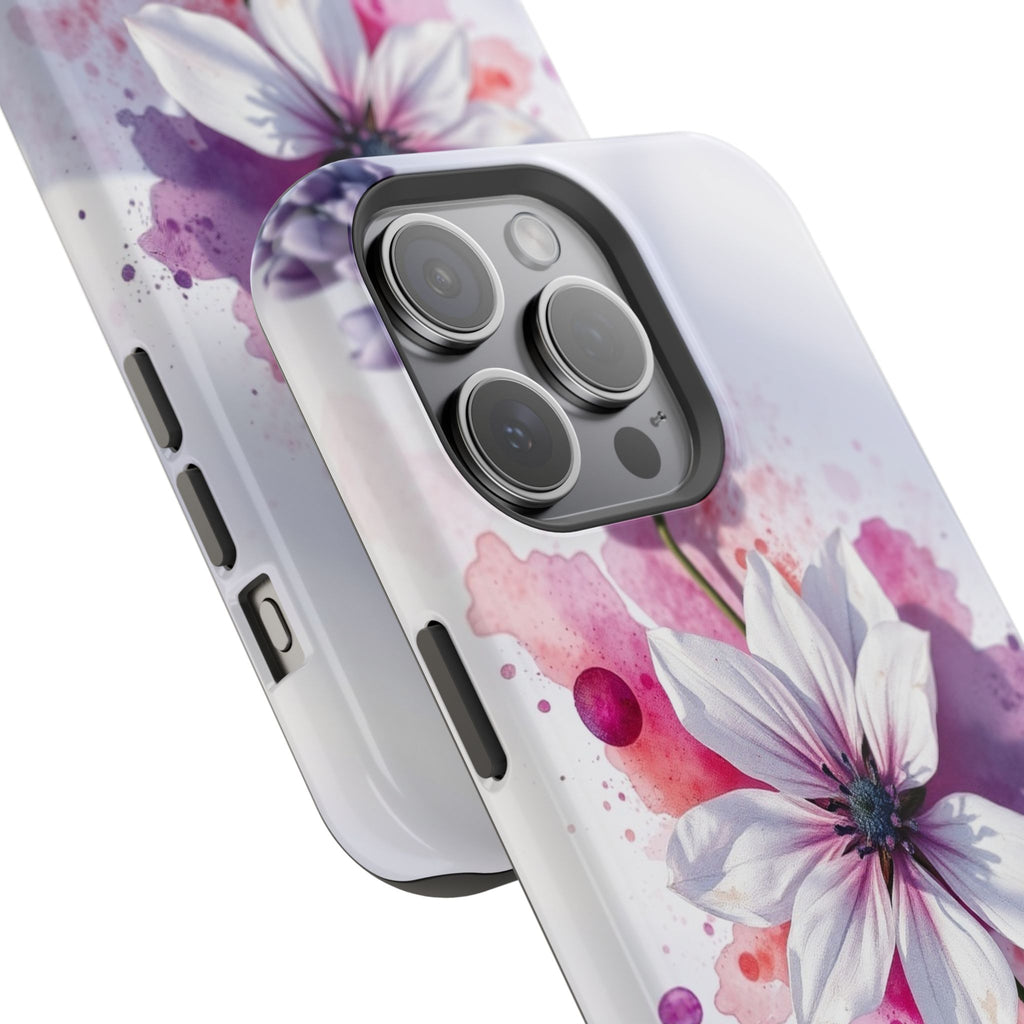 iPhone Floral Watercolor Splash Bold Art Slim Everyday iPhone 15 · iPhone Case