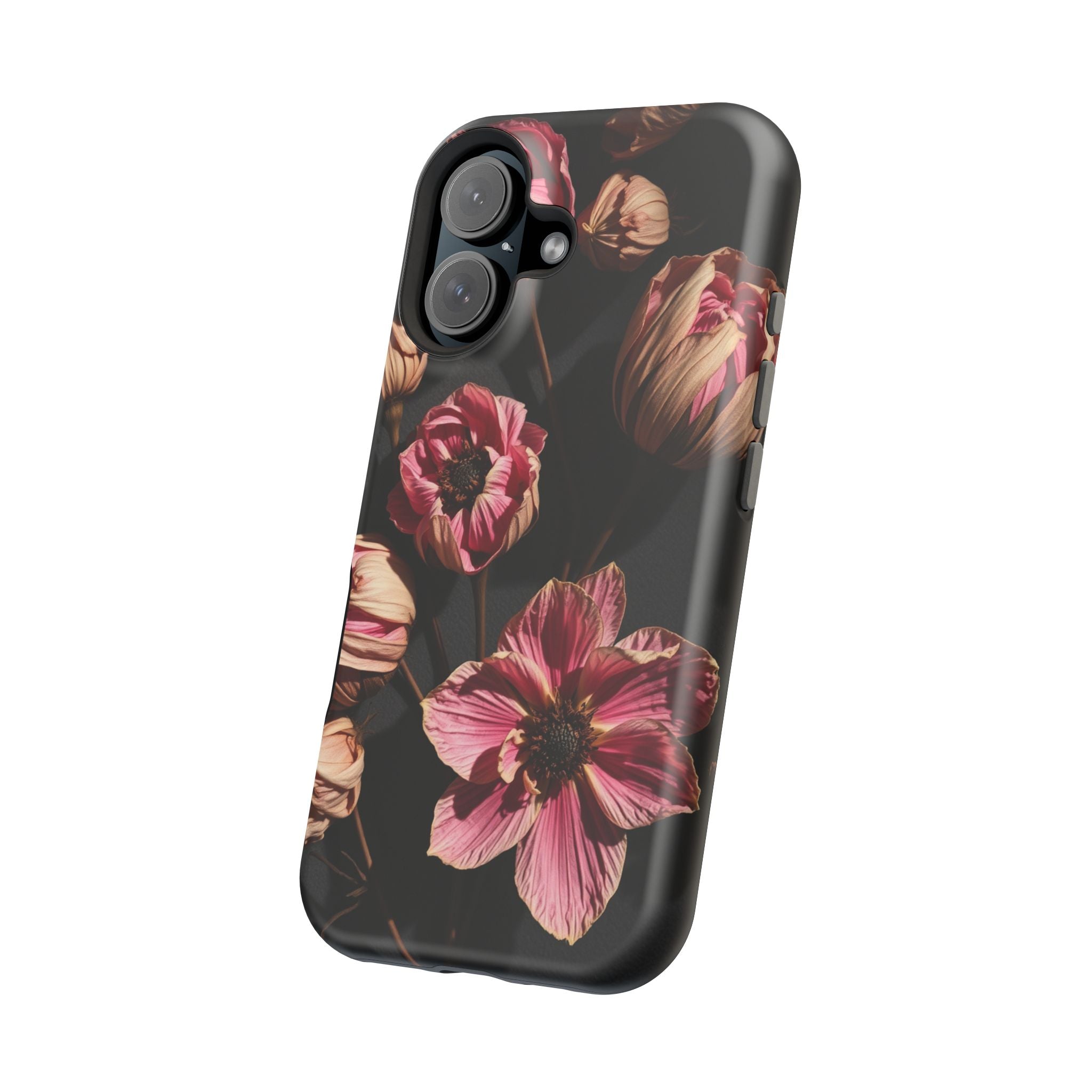 iPhone Dried Flower Flat Lay Electric Art Slim Snap Case · iPhone Case