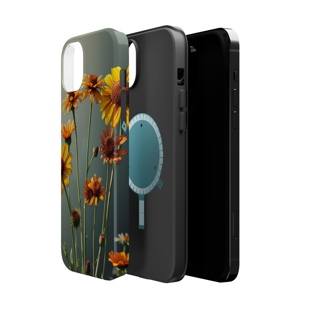 iPhone Mustard And Rust Wildflower Bunch Slim Everyday iPhone Designer · iPhone