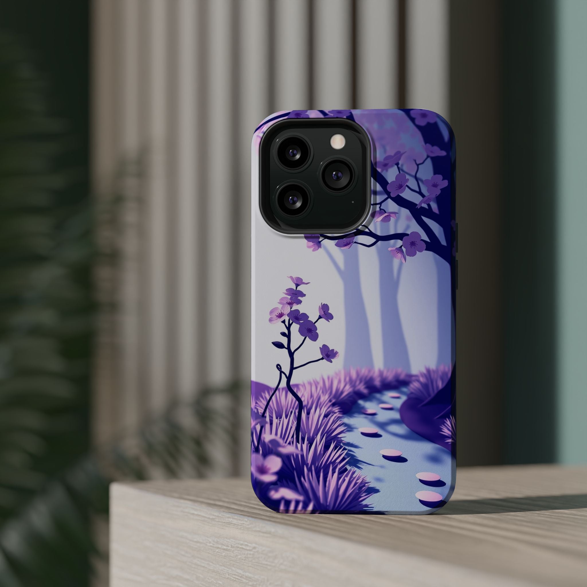 iPhone Blossom Trail Paper Cut Art Bold Modern Everyday Snap Case · iPhone Case