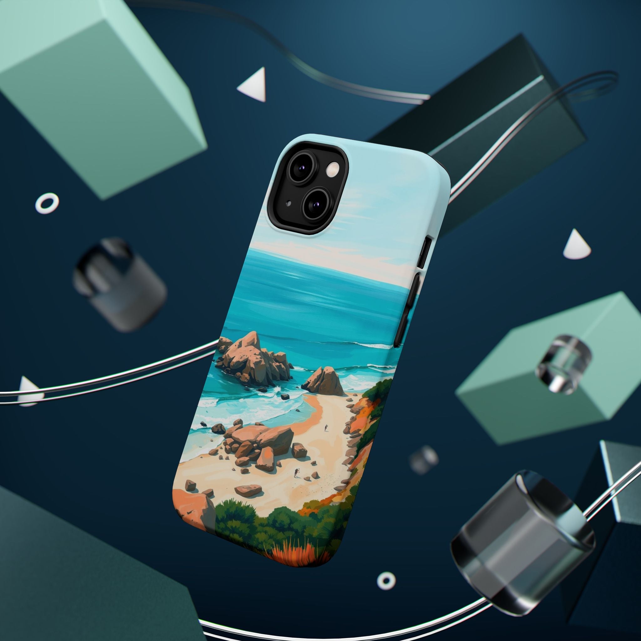 iPhone Pebble Beach Cinematic Art Bold Modern Everyday Snap Case · iPhone Case