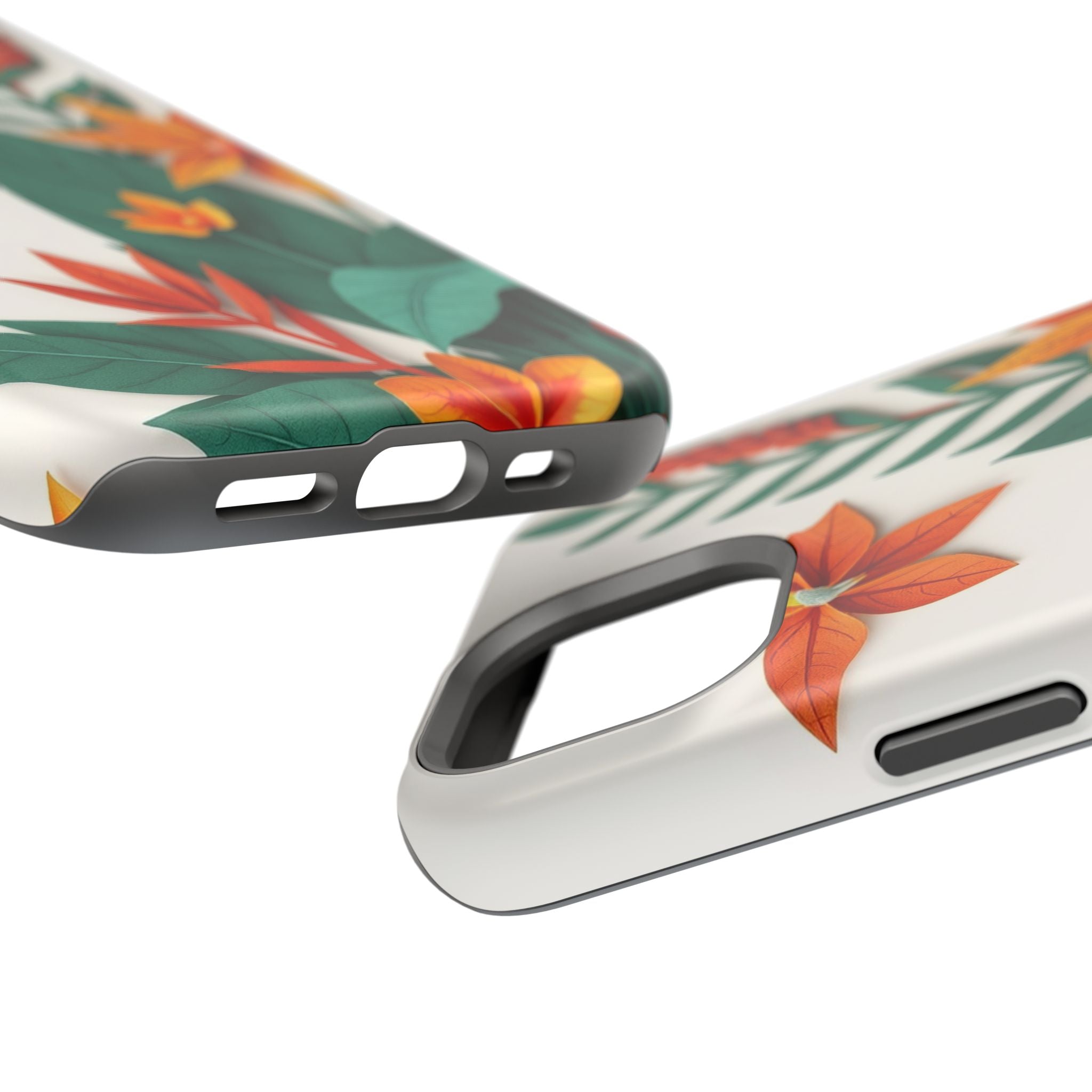 iPhone Jungle Floral Paper Cut Art Bold Modern Everyday Snap Case · iPhone Case