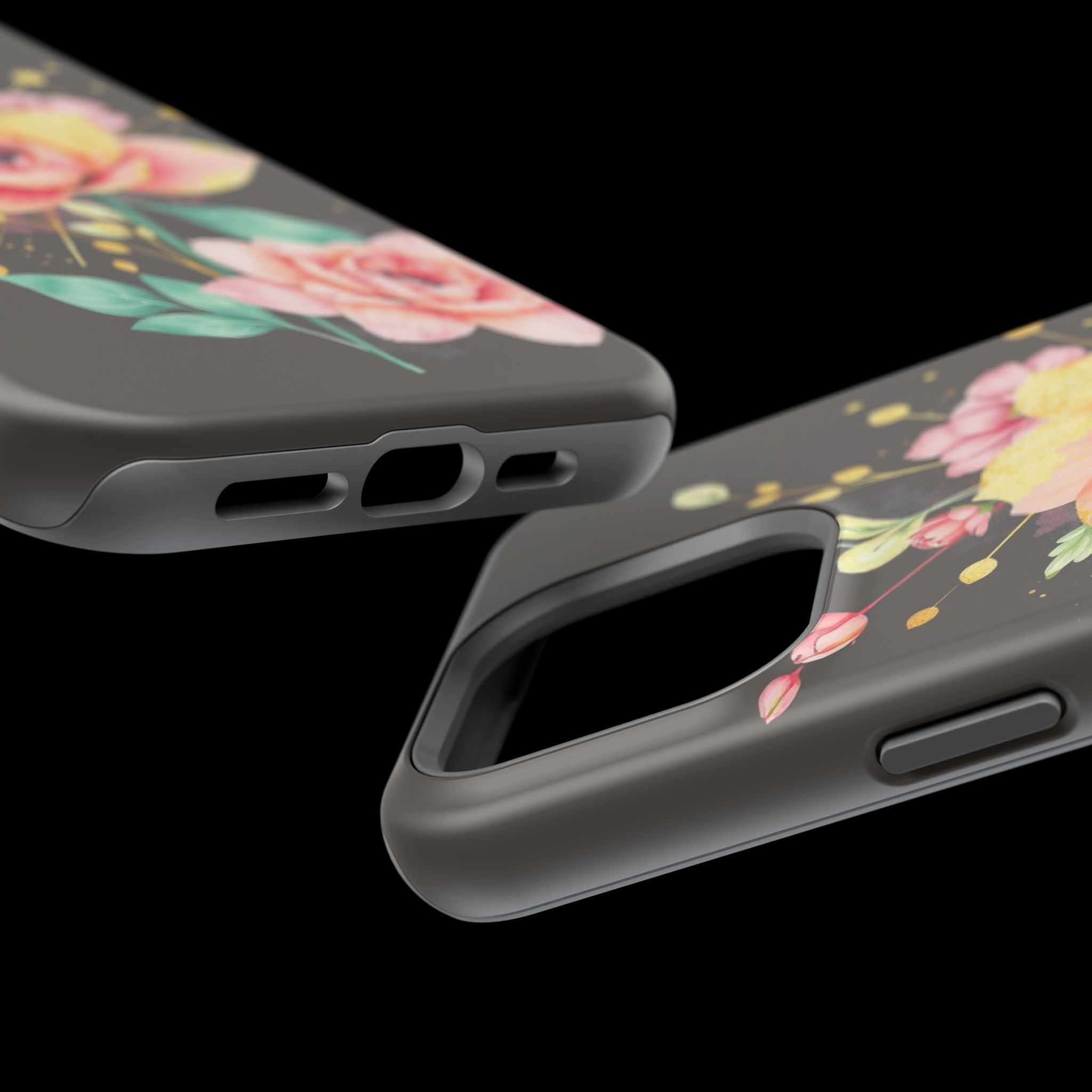 iPhone Earthy Floral Watercolor Splash Design Clean iPhone 14 Minimal · iPhone C