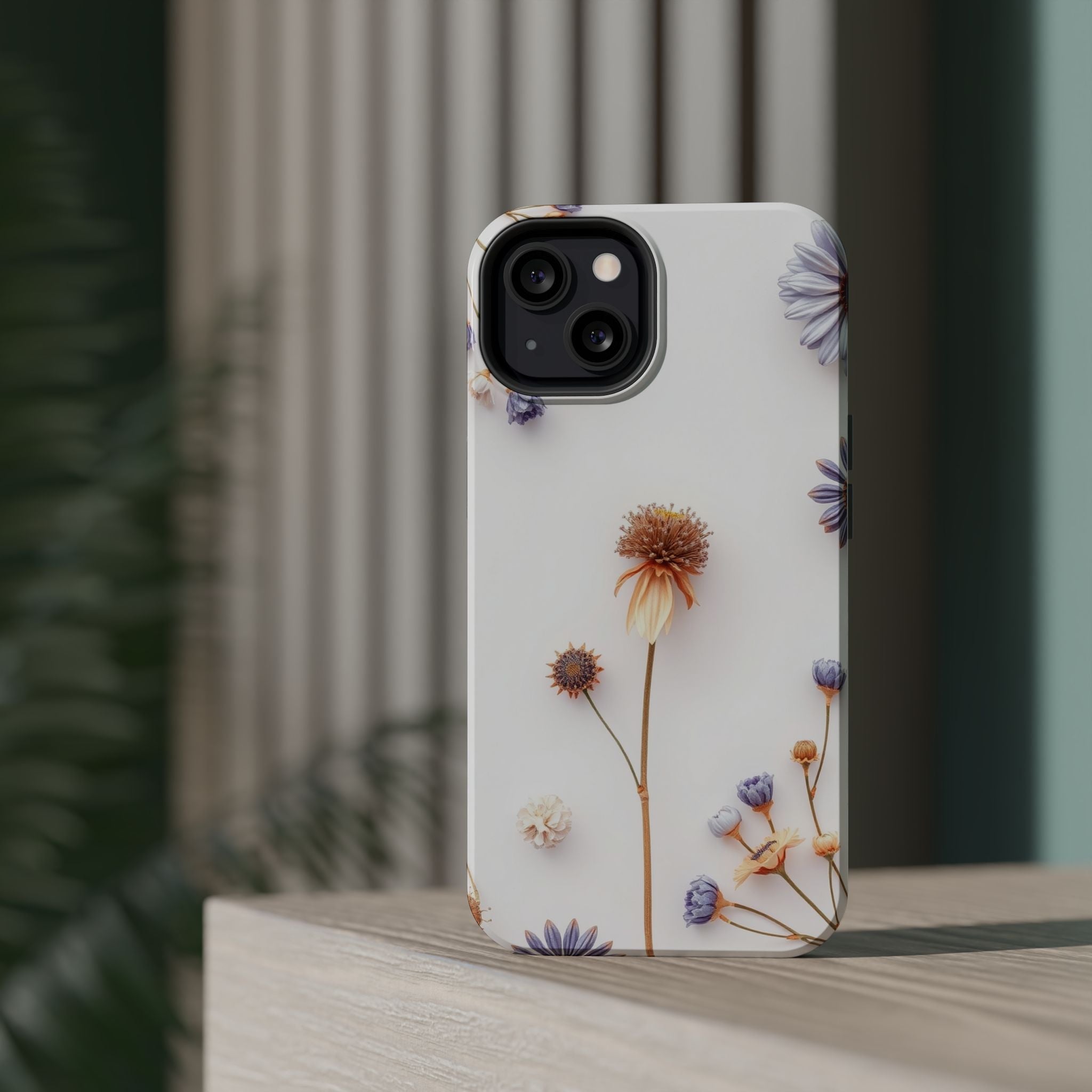 iPhone Dried Flower Flat Lay Bold Art Slim Everyday Designer Case · iPhone Case