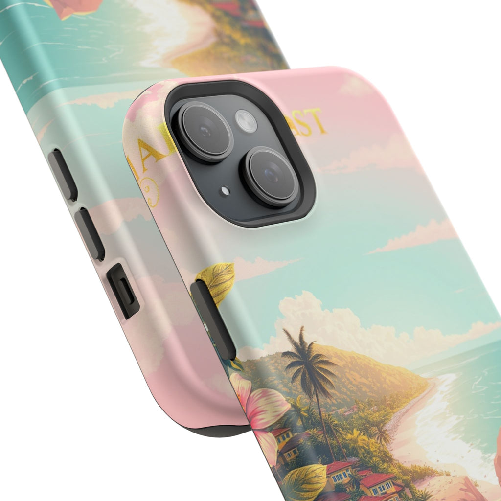 iPhone Mint And Blush Hibiscus Coast Slim Everyday iPhone 14 Designer · iPhone C