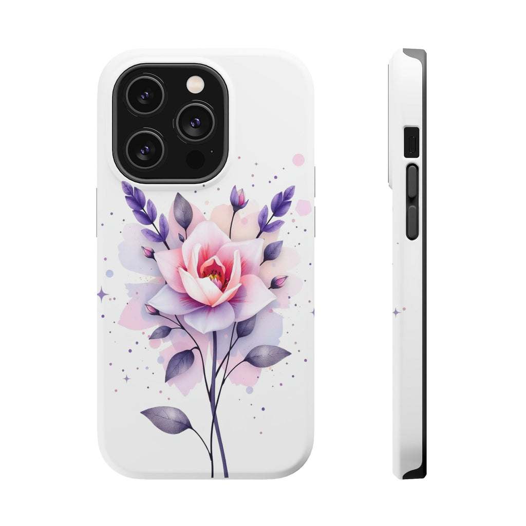 iPhone Lavender And Pearl Floral Watercolor Splash iPhone Artistic · iPhone Case