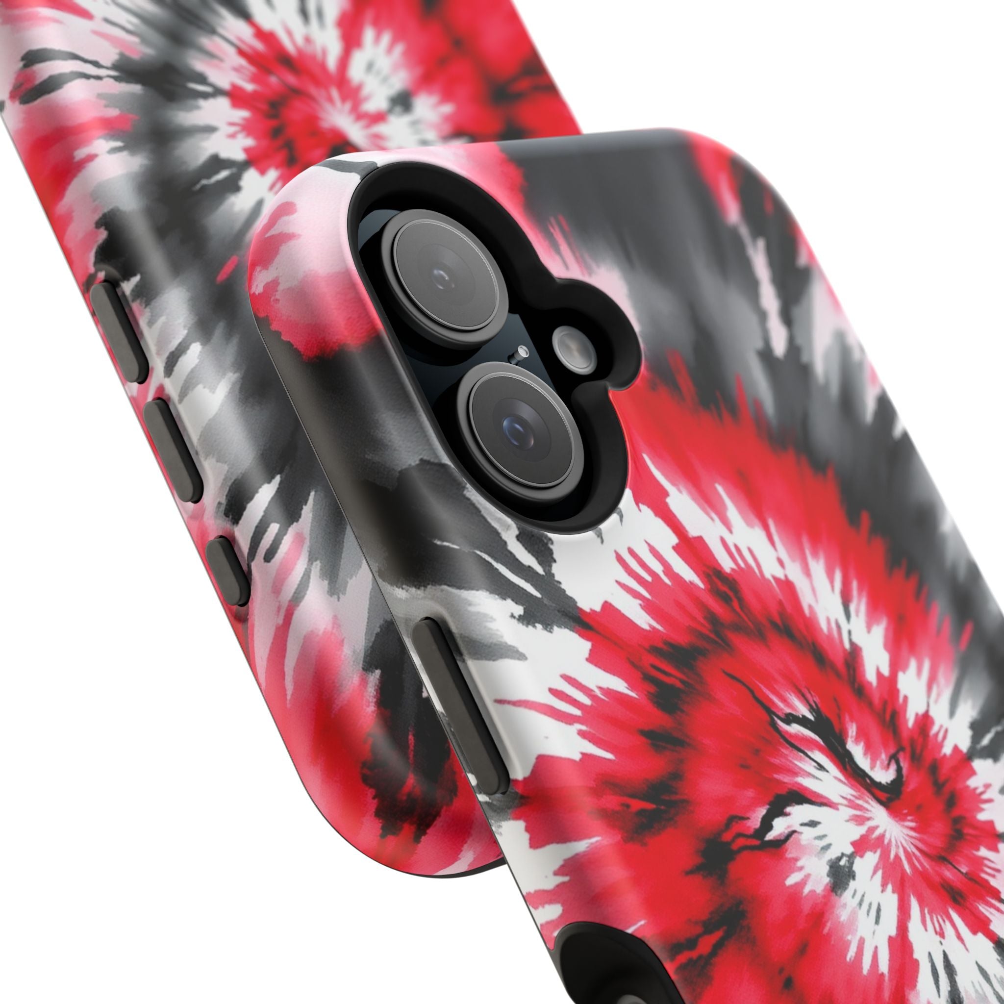 iPhone Black And Crimson Tie-Dye Vortex Slim Everyday iPhone Designer · iPhone C