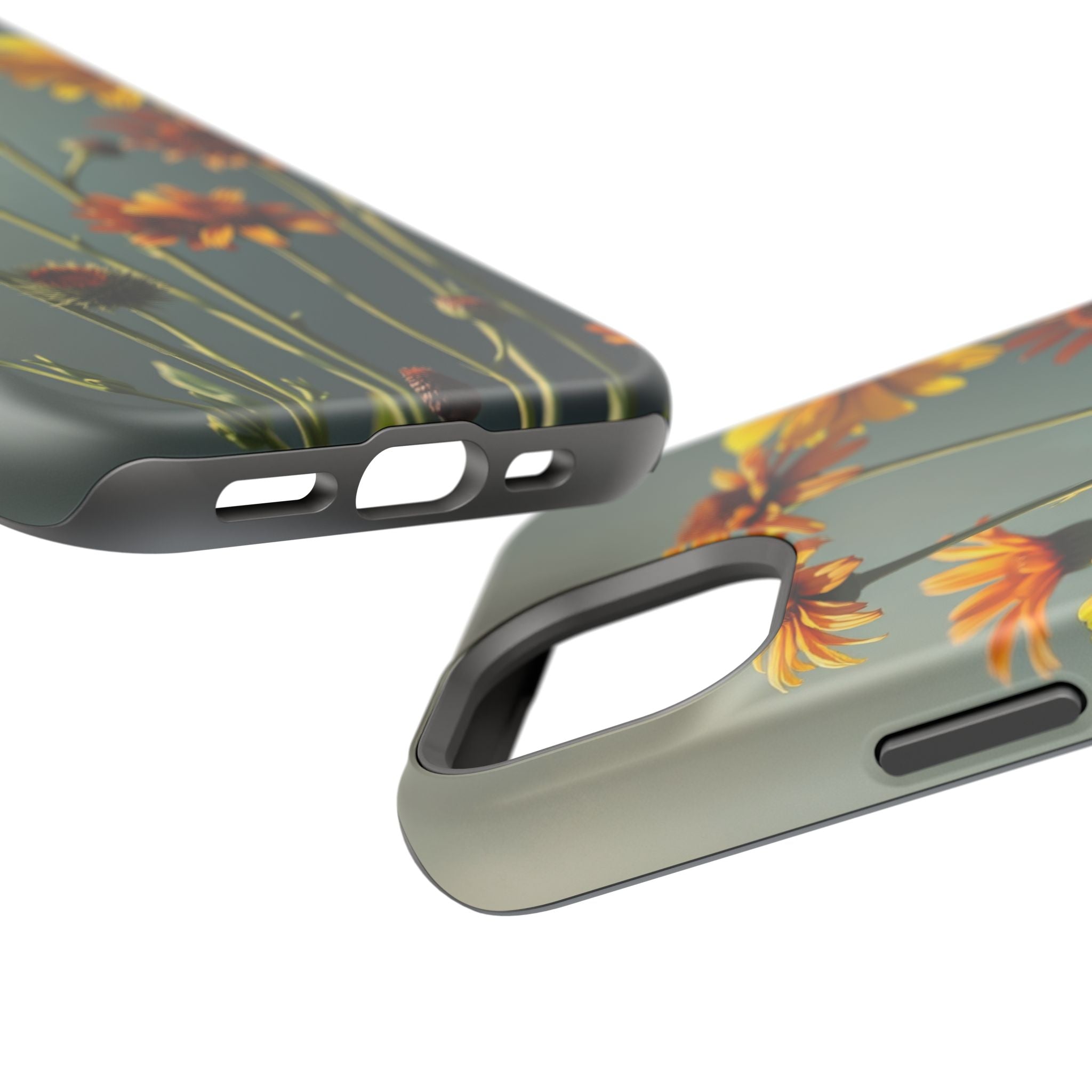 iPhone Mustard And Rust Wildflower Bunch Slim Everyday iPhone Designer · iPhone