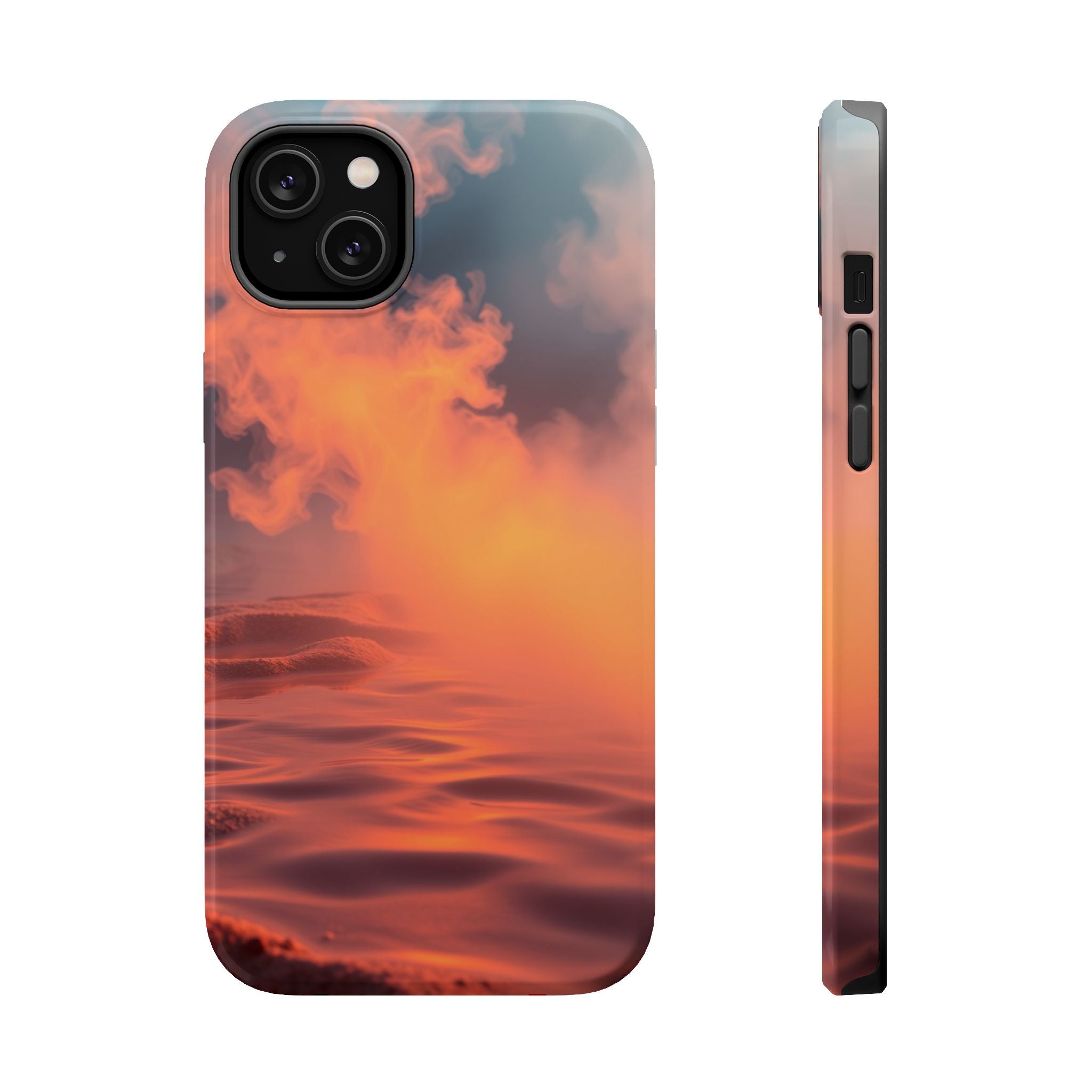 iPhone Burnt Orange And Sand Hot Spring Steam Slim iPhone Everyday · iPhone Case