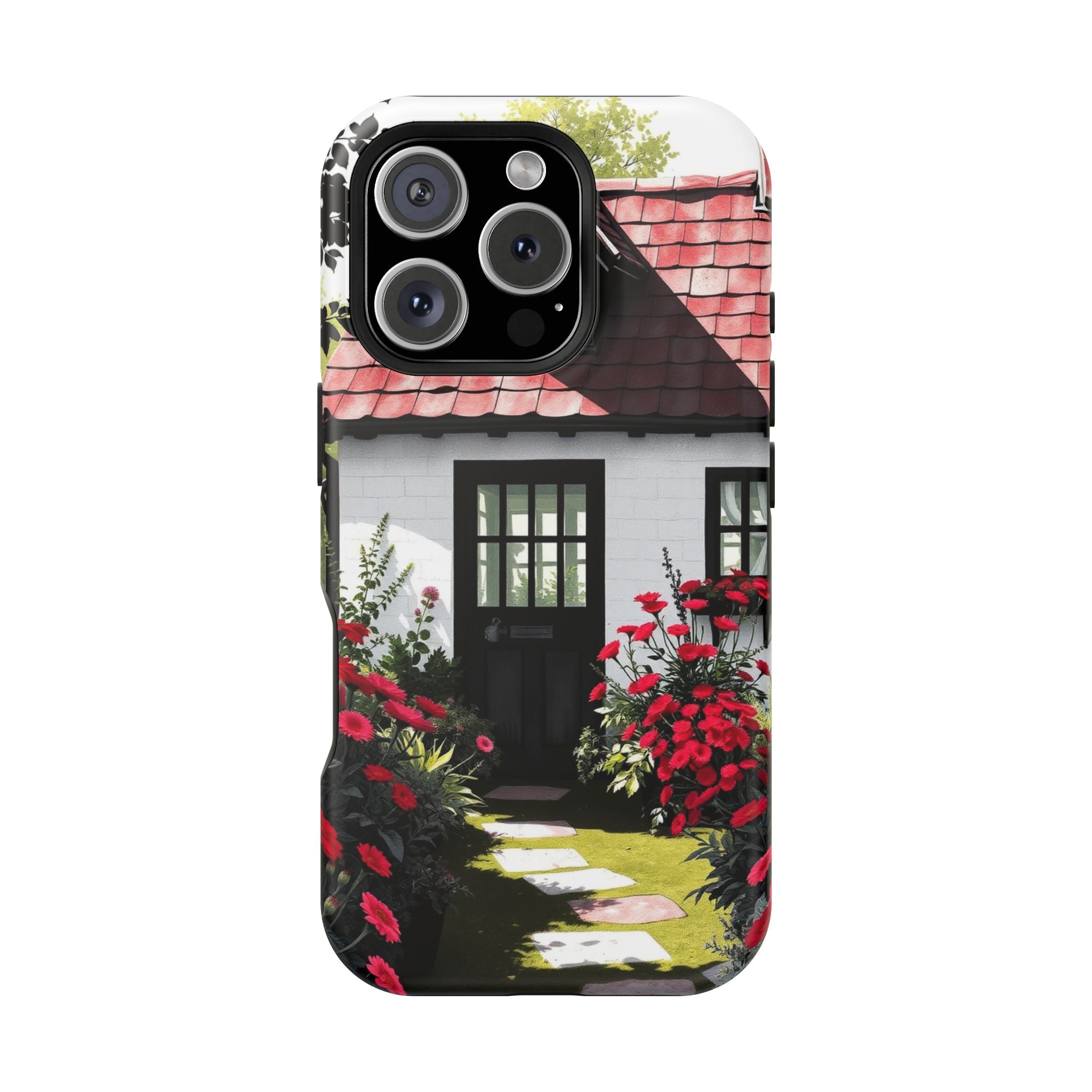 iPhone Cottage Garden Vibrant Watercolor Slim Snap Case · iPhone Case