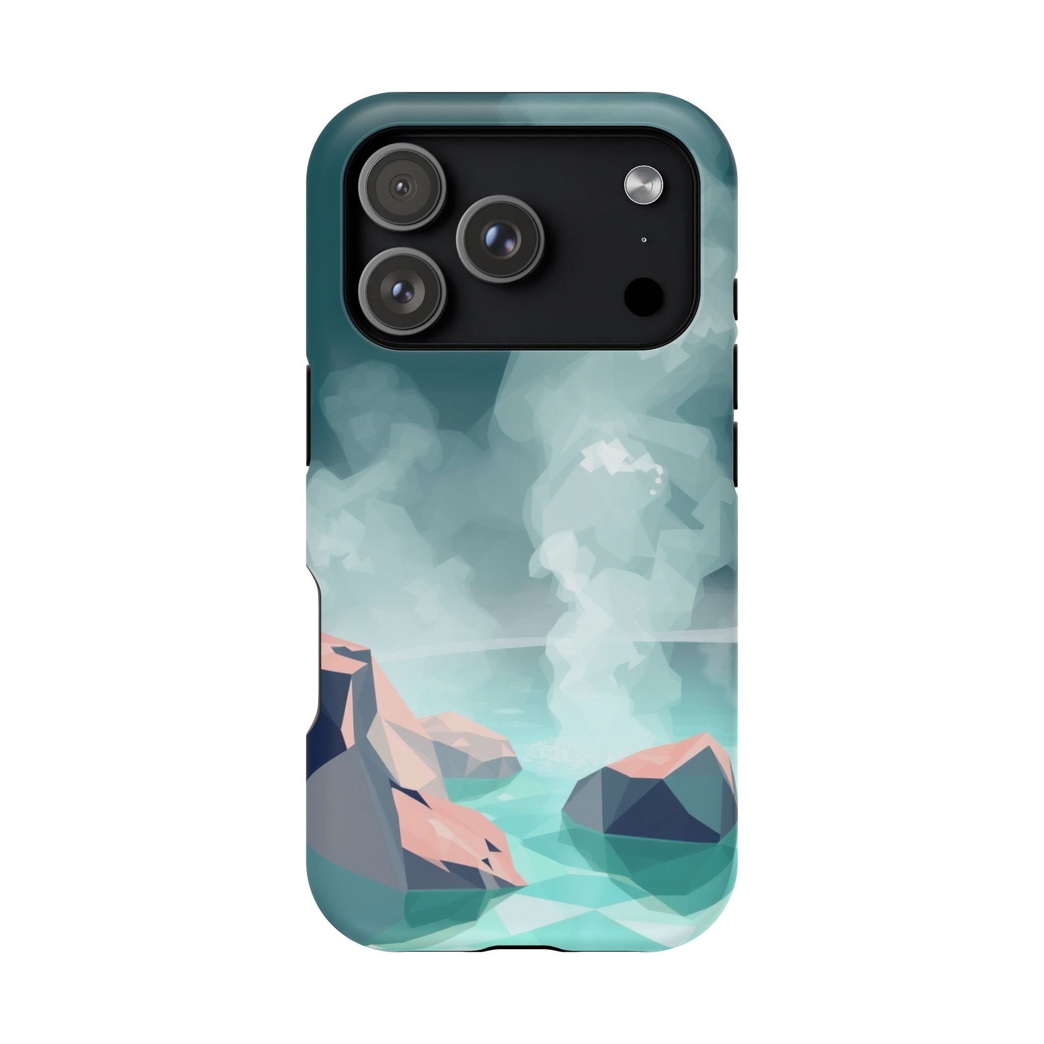 iPhone Mint And Blush Hot Spring Steam Slim Everyday iPhone 10 Designer · iPhone