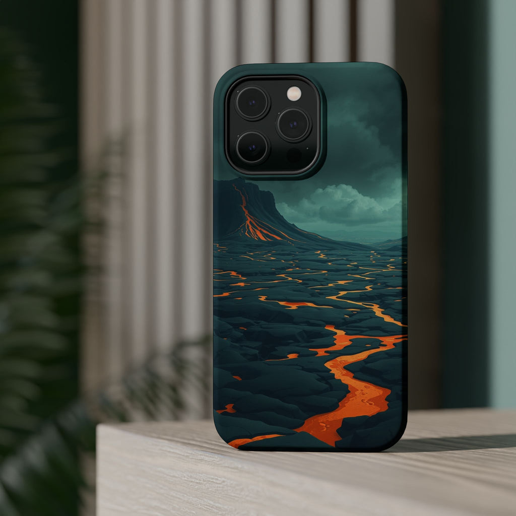 iPhone Radiant Lava Field Design 18 Slim Everyday Designer Case · iPhone Case