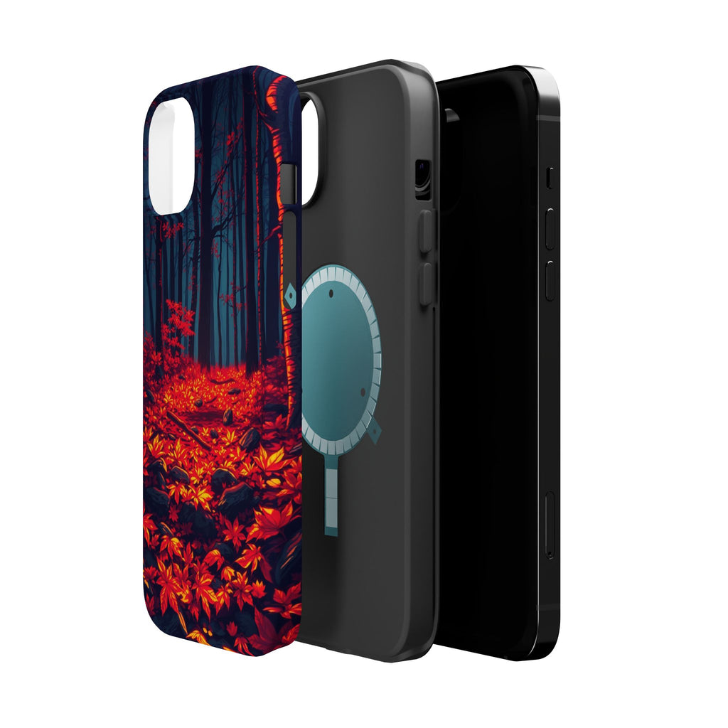 iPhone Black And Crimson Autumn Forest Floor Slim iPhone Everyday · iPhone Case