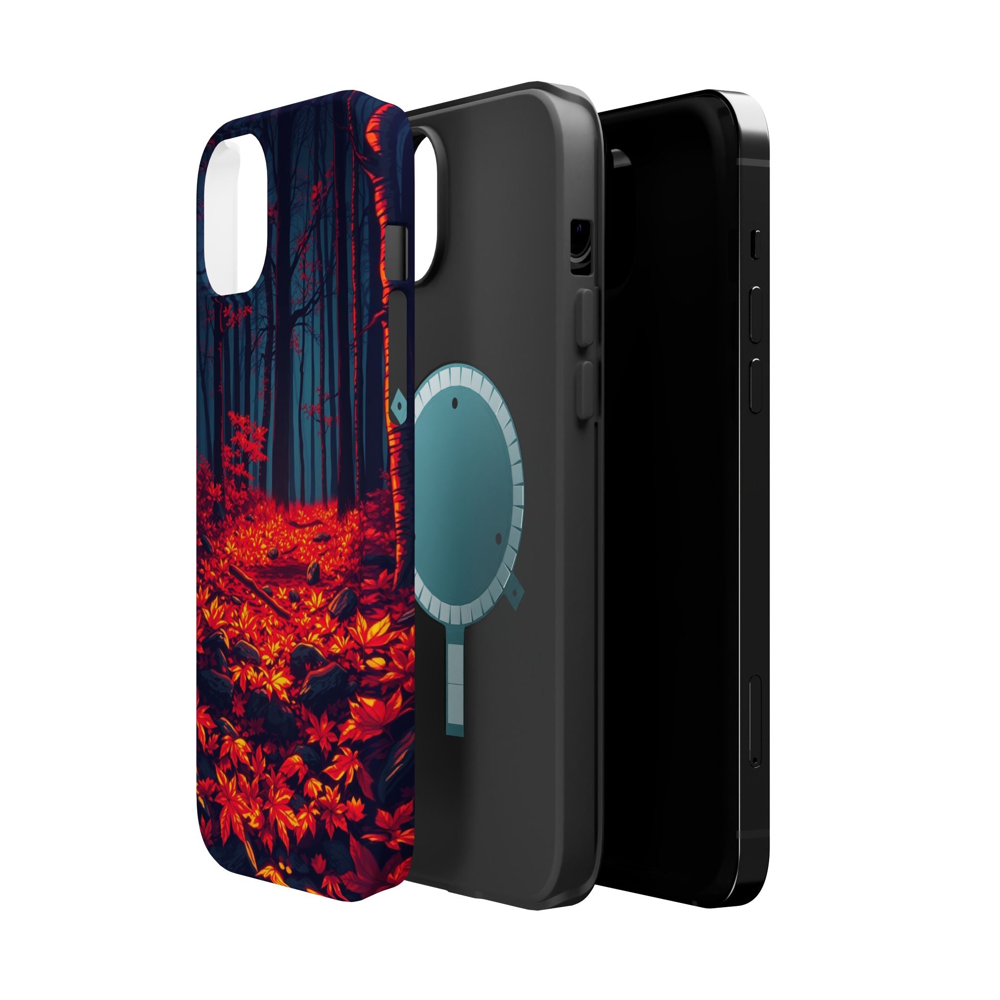 iPhone Black And Crimson Autumn Forest Floor Slim iPhone Everyday · iPhone Case