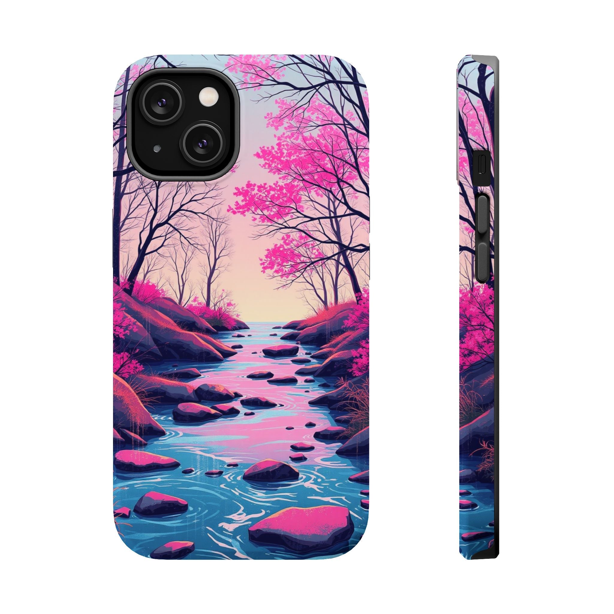 iPhone Spring Creek Mystic Art 15 Bold Modern Everyday Snap Case · iPhone Case