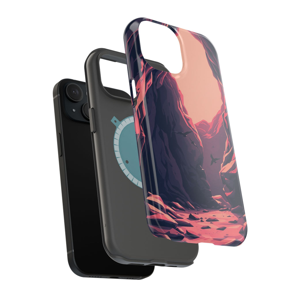 iPhone Rose Pink And Cream Dark Crystal Cave Slim Everyday Designer Case · iPhon