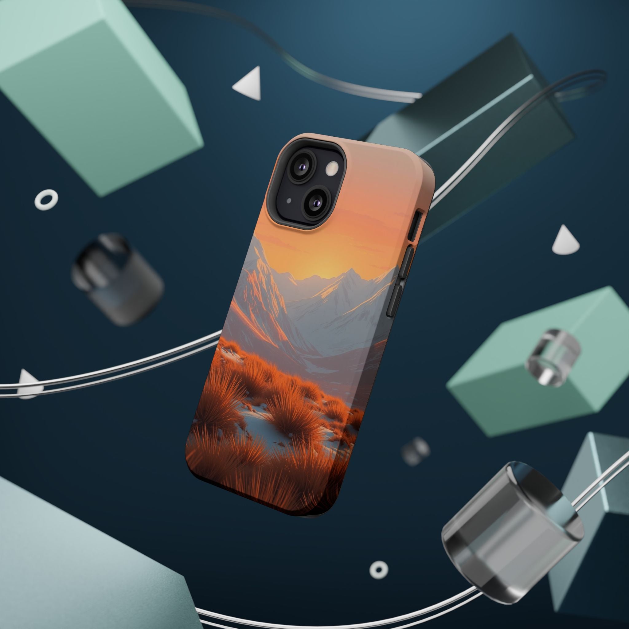 iPhone Sunset Amber And Peach Arctic Tundra Slim iPhone Everyday · iPhone Case