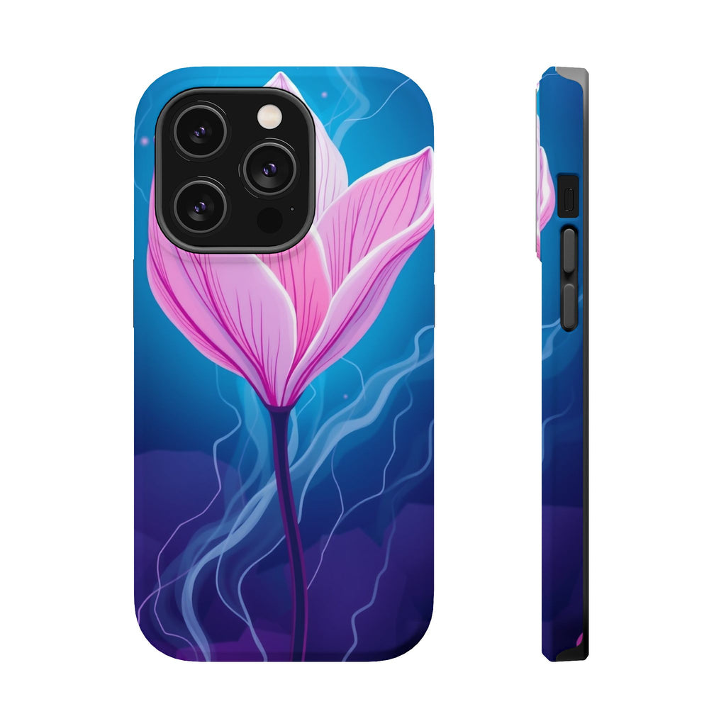 iPhone Cyan And Magenta Petal Storm Slim Everyday Designer Case · iPhone Case