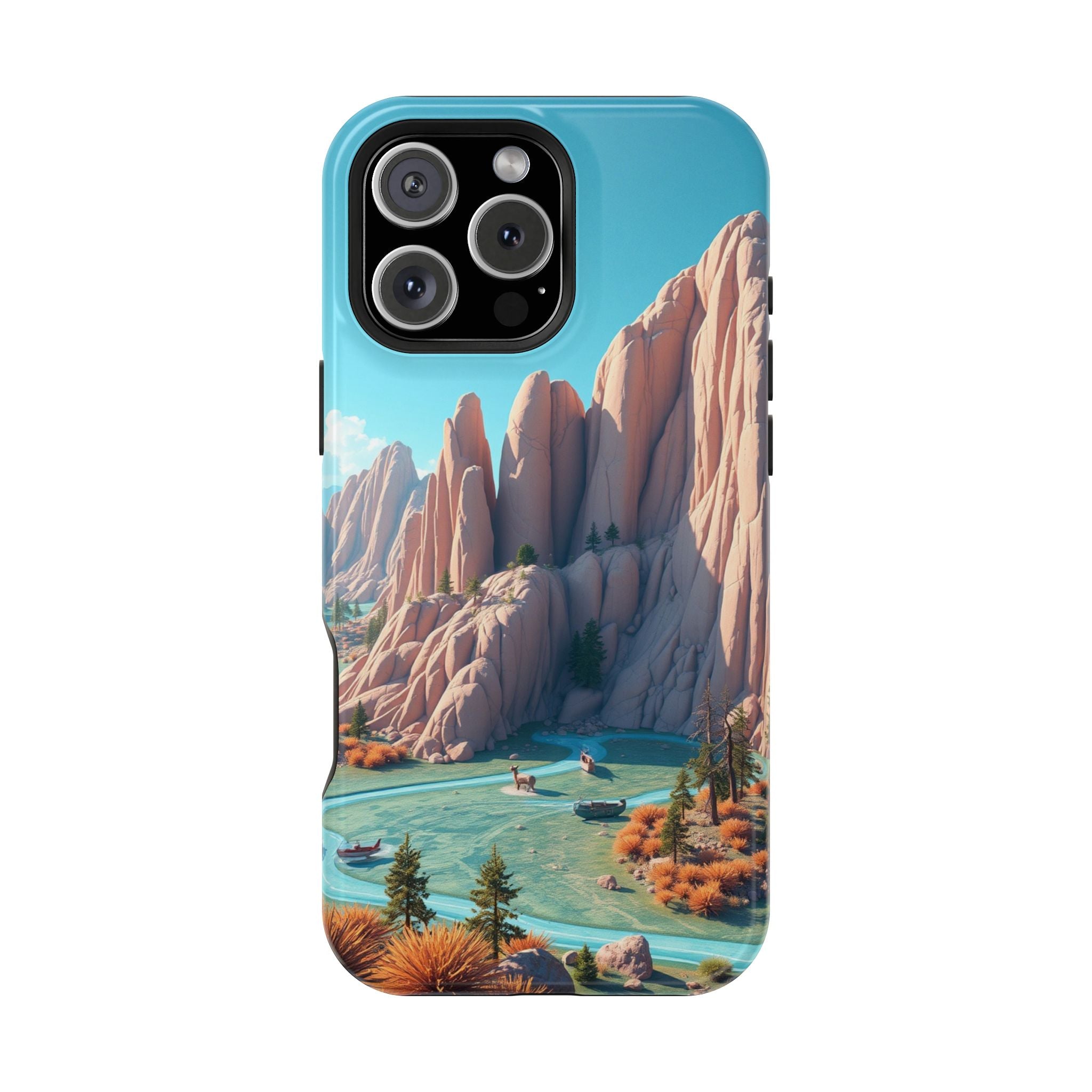 iPhone Pine Ridge Electric Art Slim Everyday Designer Case · iPhone Case