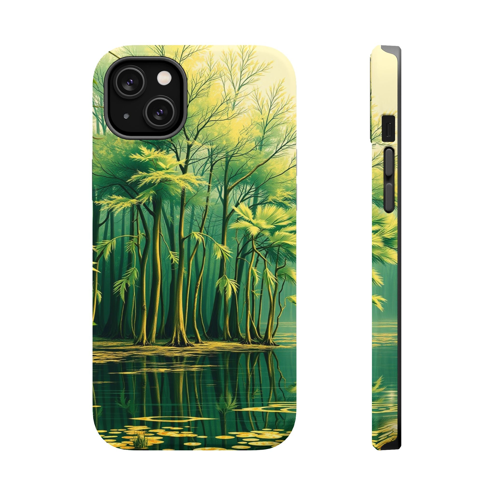 iPhone Serene Cypress Swamp Design Bold Modern Everyday Snap Case · iPhone Case