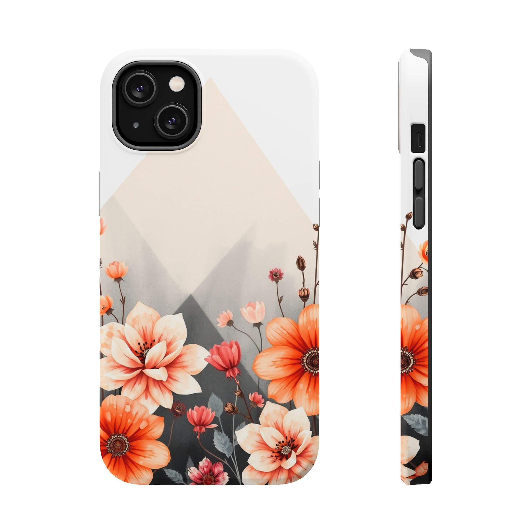 iPhone Floral Geometric Vibrant Design Slim Snap Case · iPhone Case