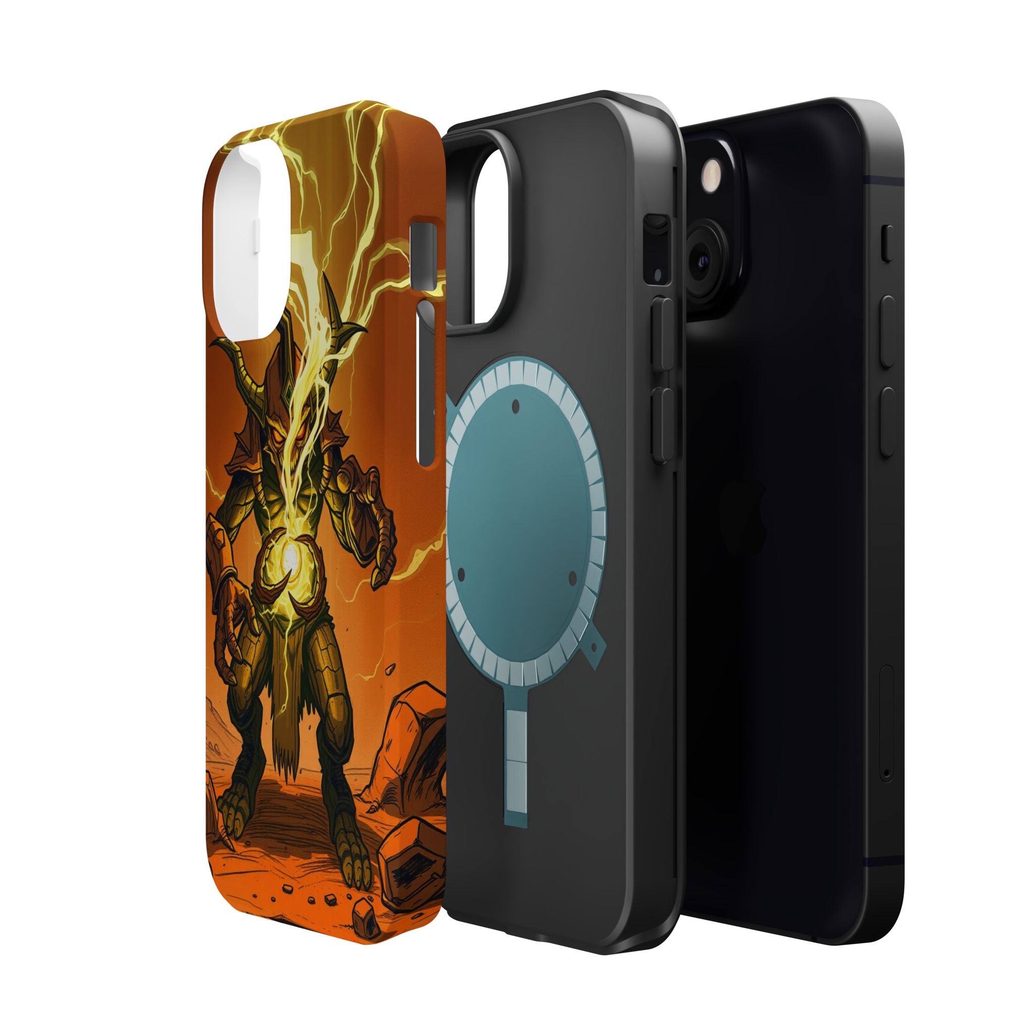 iPhone Burnt Orange And Sand Chaos Goblin Energy Clean Minimal Snap Case · iPhon