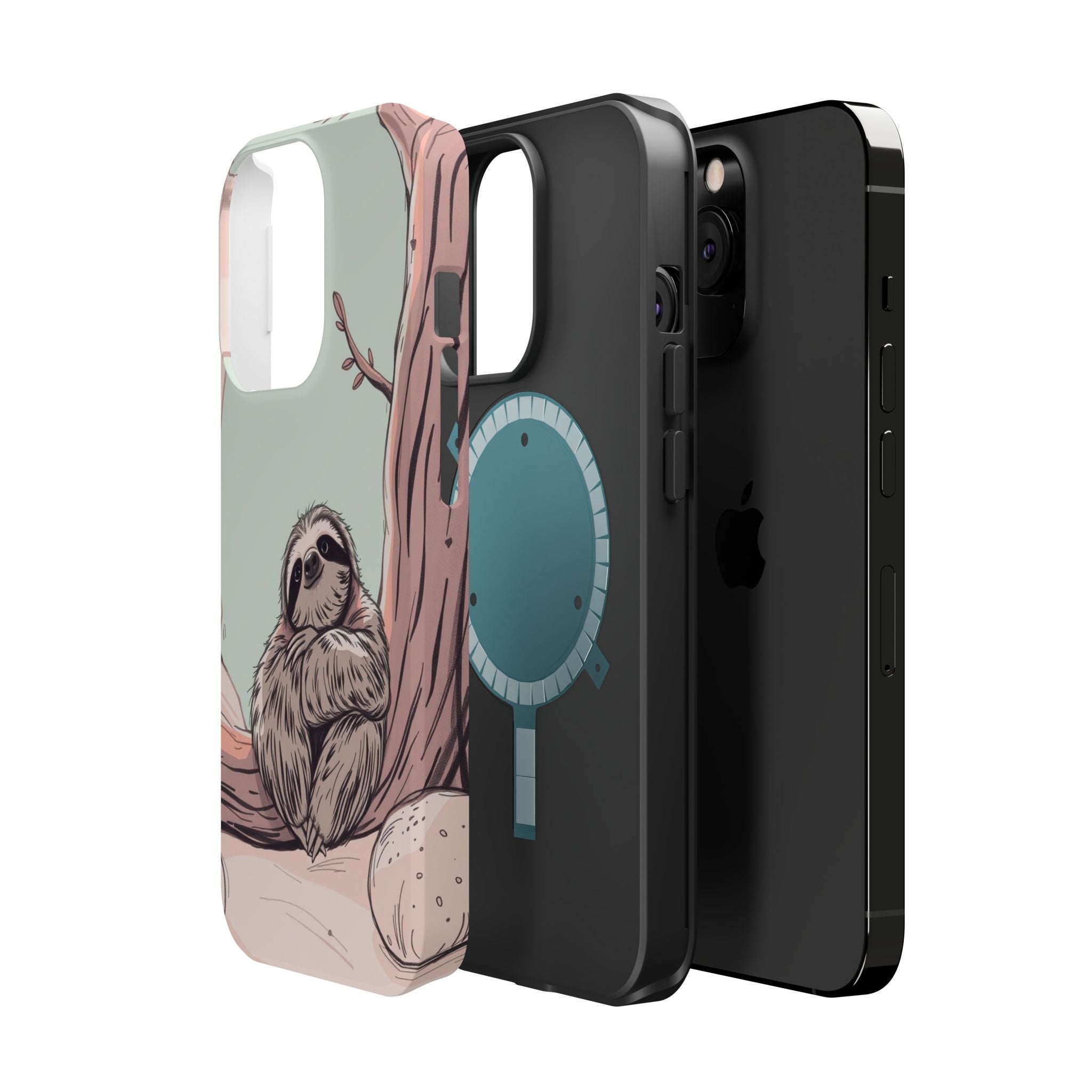 iPhone Cozy Sloth Mode Hand-Drawn Sketch Slim Everyday Designer Case · iPhone Ca