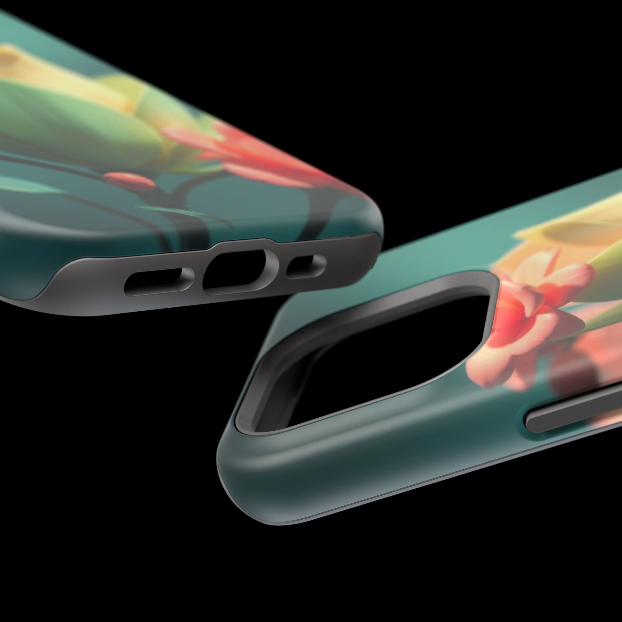 iPhone Floral Geometric Electric Art Slim Everyday Designer Case · iPhone Case
