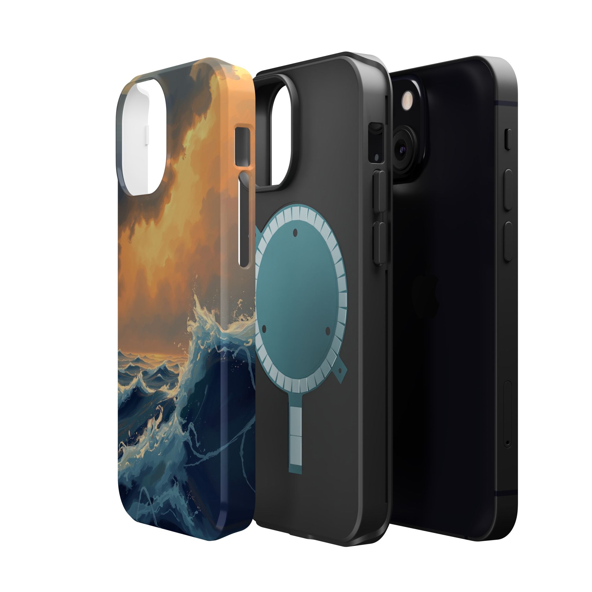 iPhone Sunset Amber And Peach Storm at Sea Slim iPhone Everyday · iPhone Case