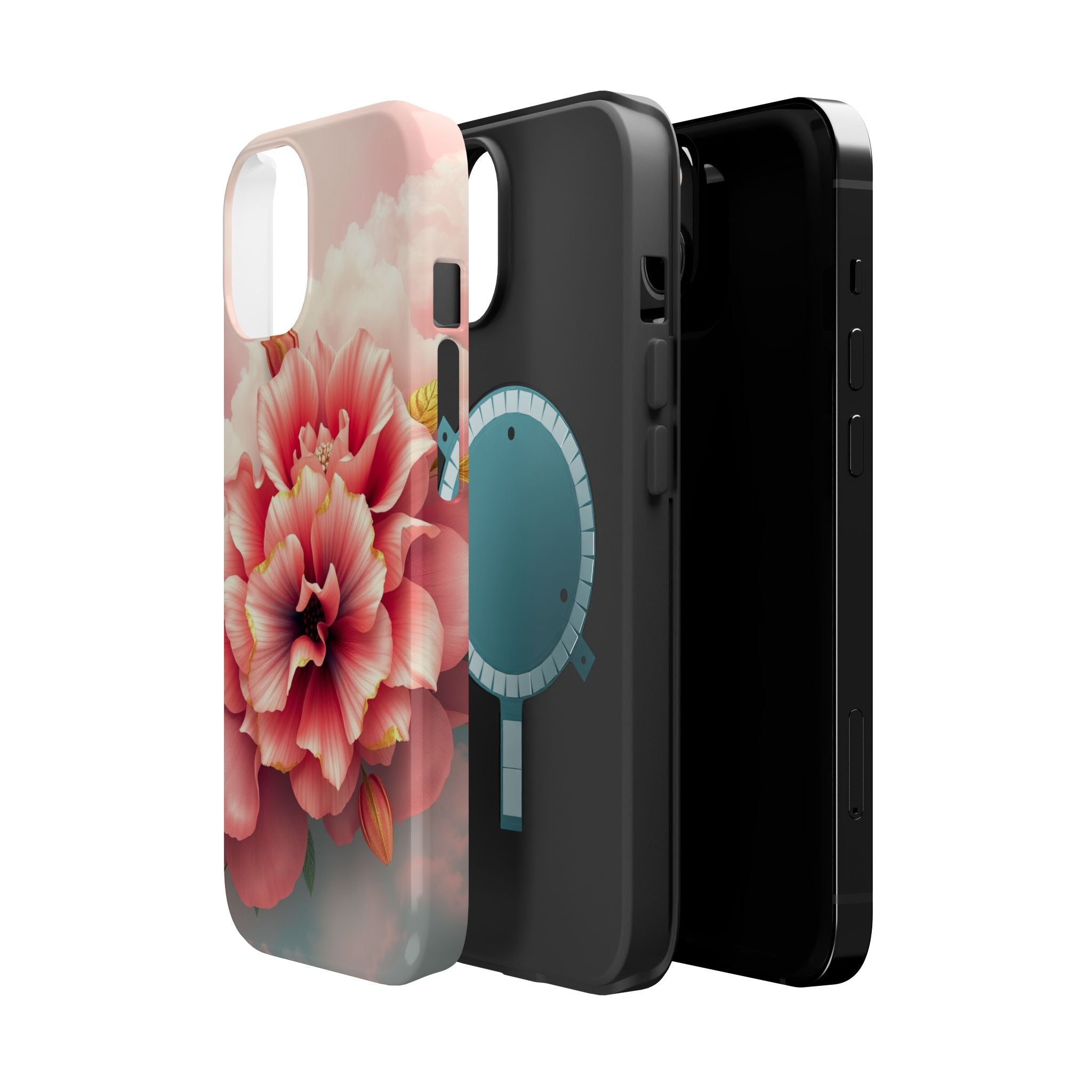 iPhone Pastel Floral Cloud Gold Foil Luxury Slim iPhone Everyday · iPhone Case