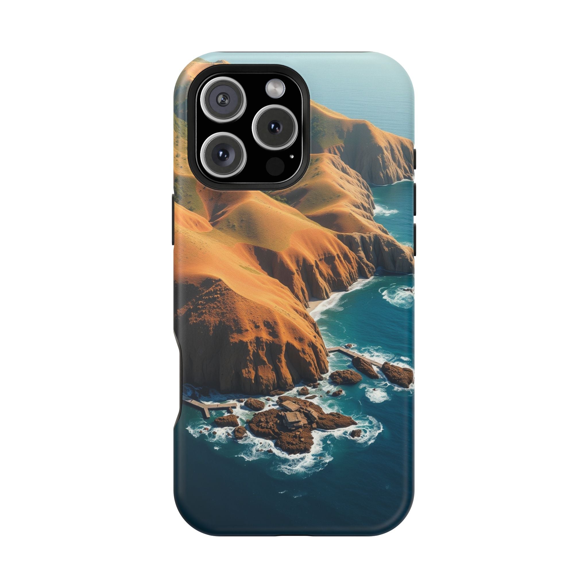 iPhone Mustard And Rust Hibiscus Coast Slim Everyday Designer Case · iPhone Case