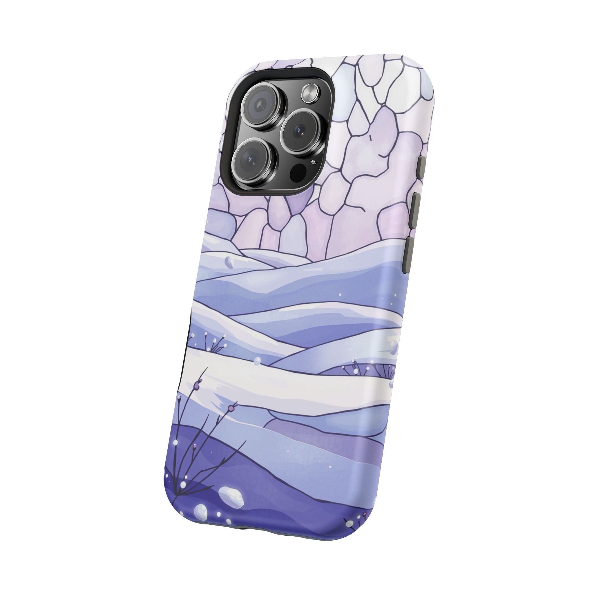 iPhone Snow Field Electric Art 11 Bold Modern Everyday Snap Case · iPhone Case