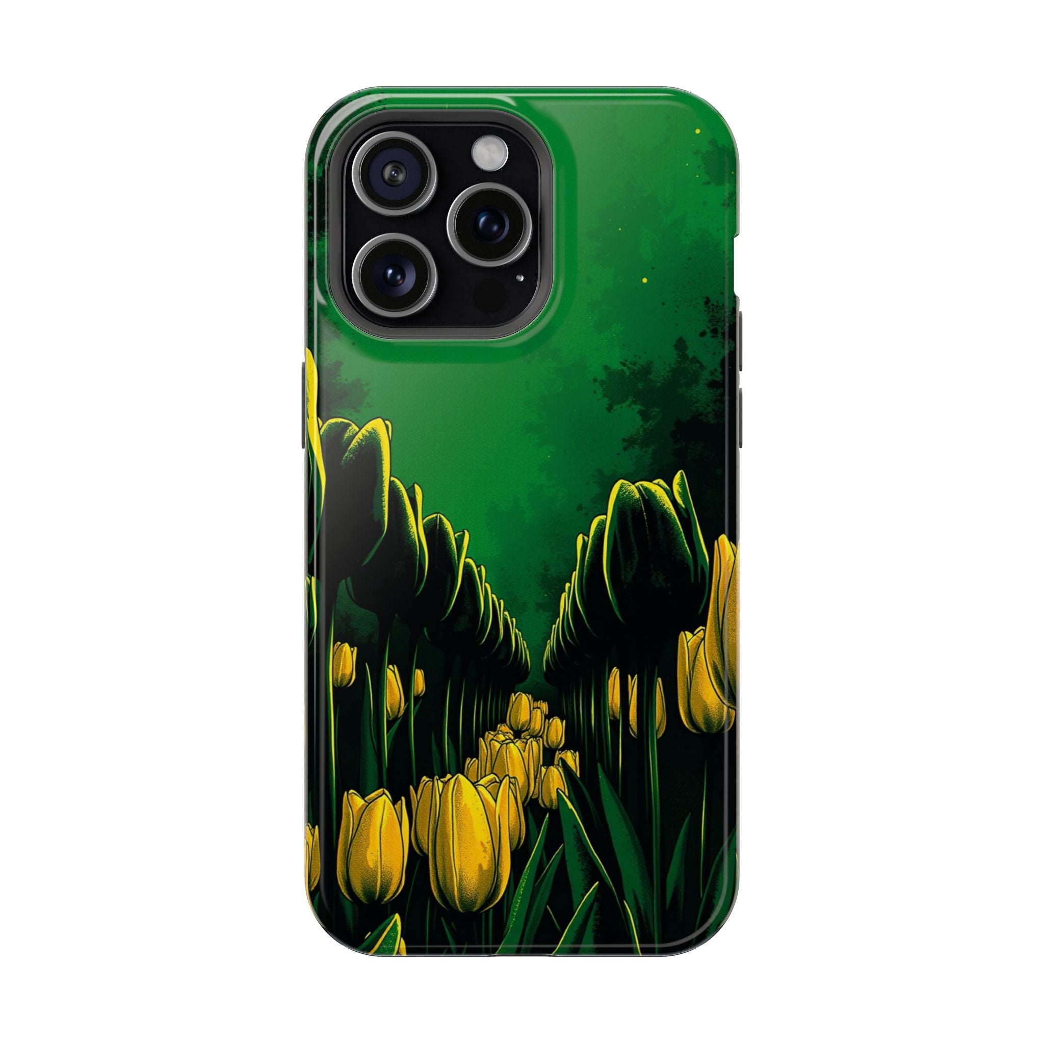 iPhone Tulip Row Emerald Green And Gold Slim Snap Case · iPhone Case