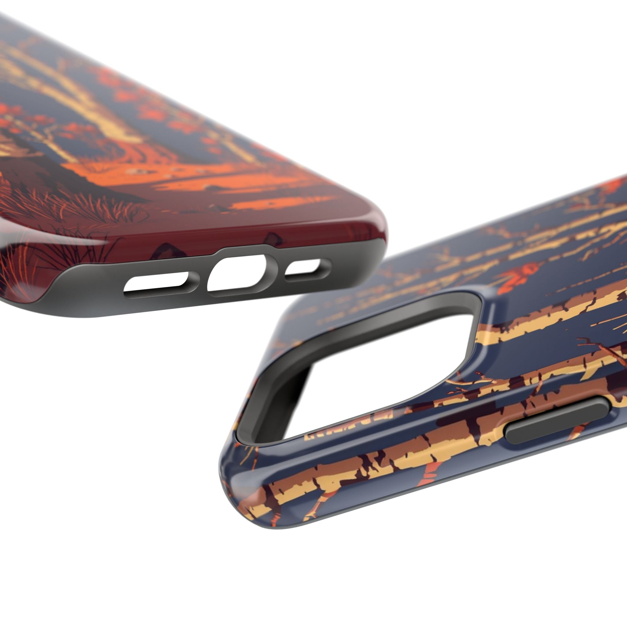 iPhone Birch Grove Pixel Art -Bit Bold Modern Everyday Snap Case · iPhone Case