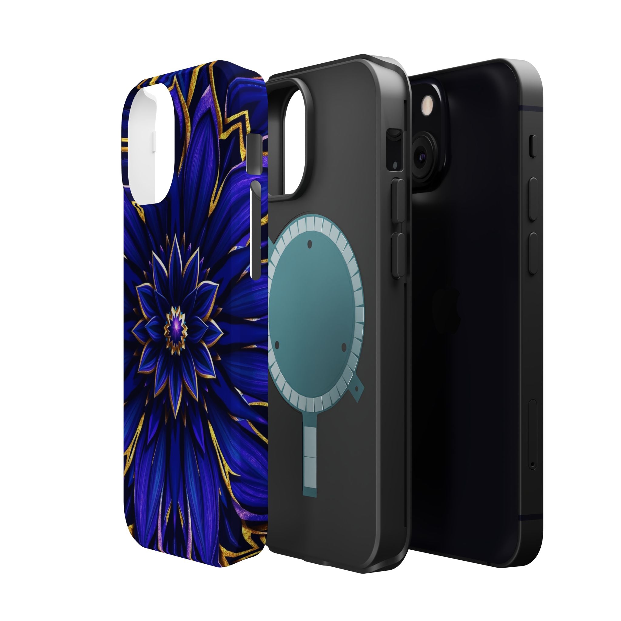 iPhone Floral Mandala Electric Art 14 Slim Everyday Designer Case · iPhone Case