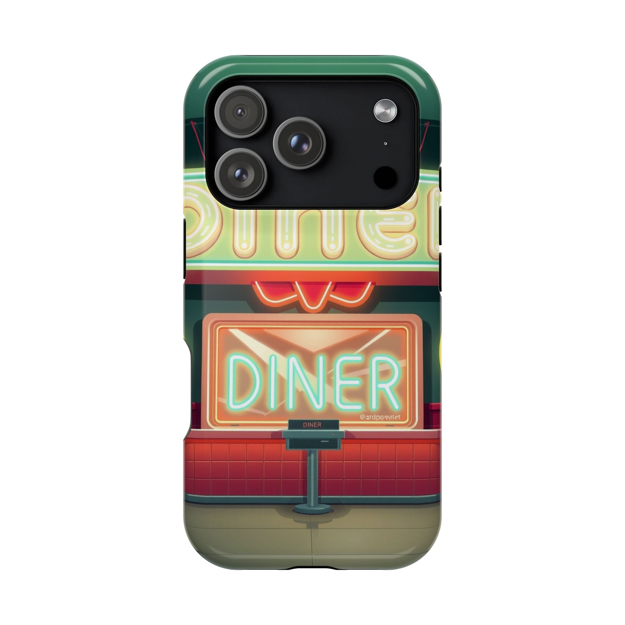 iPhone Neon Diner Sign Mystic Art Bold Modern Everyday Snap Case · iPhone Case