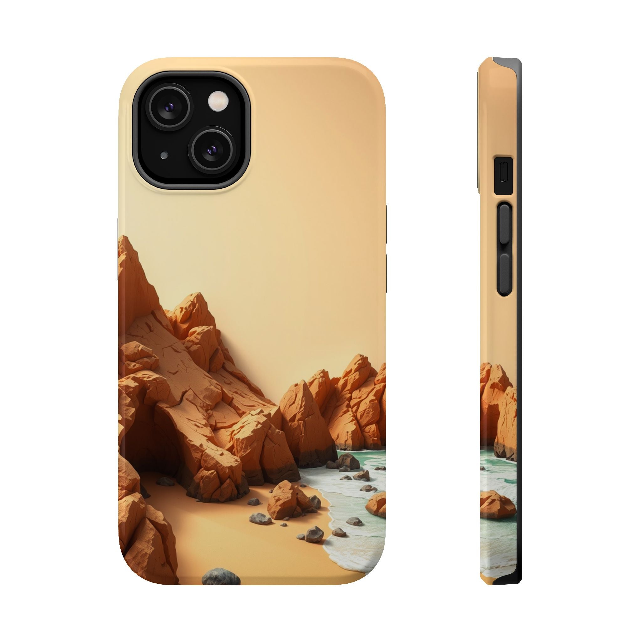 iPhone Serene Rocky Coastline Design Slim Everyday Designer Case · iPhone Case
