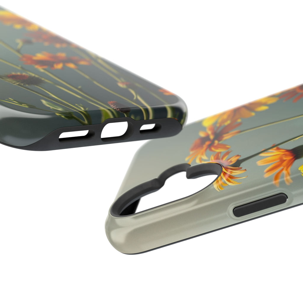 iPhone Mustard And Rust Wildflower Bunch Slim Everyday iPhone Designer · iPhone