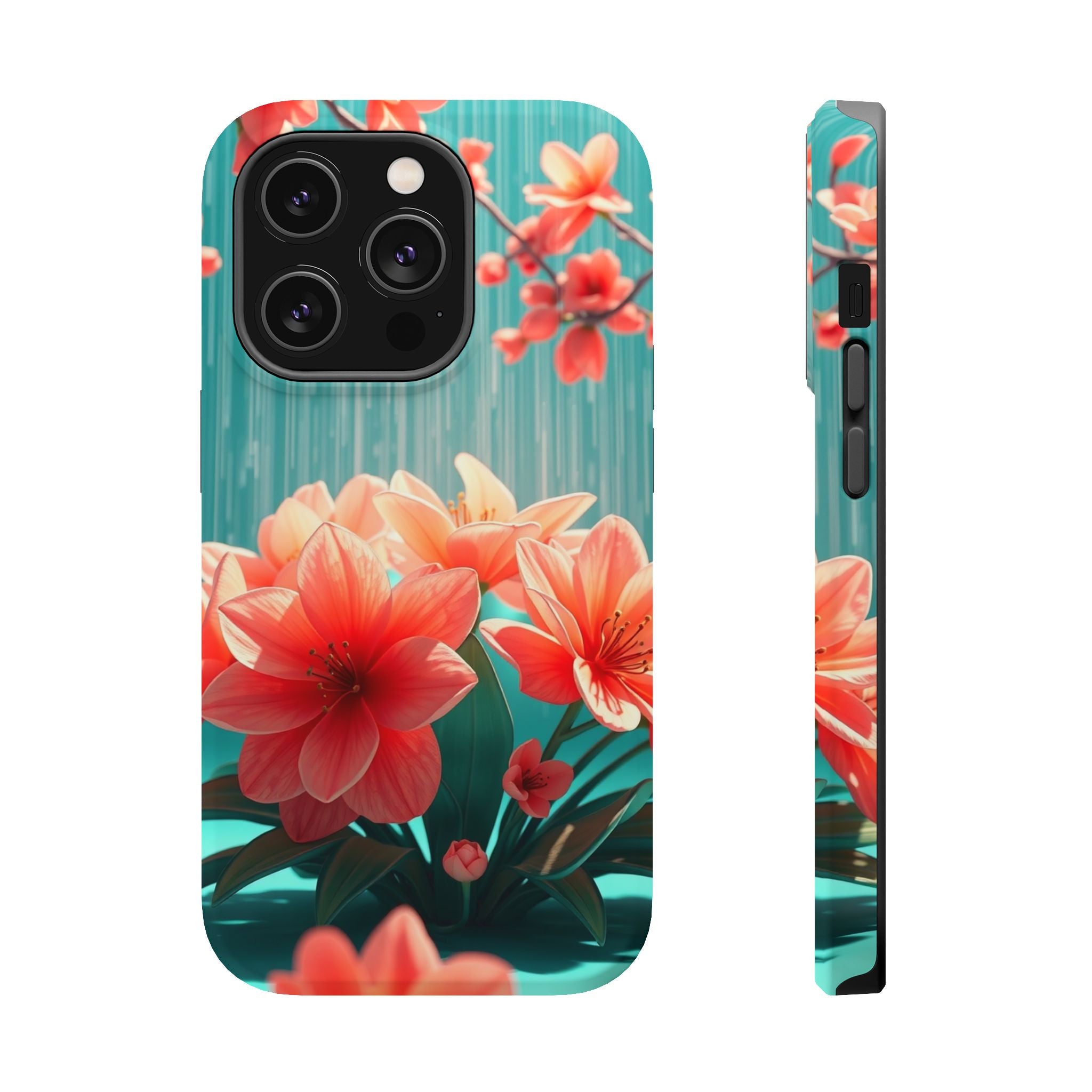 iPhone Spring Shower Bloom 3D Digital Slim Everyday Designer Case · iPhone Case
