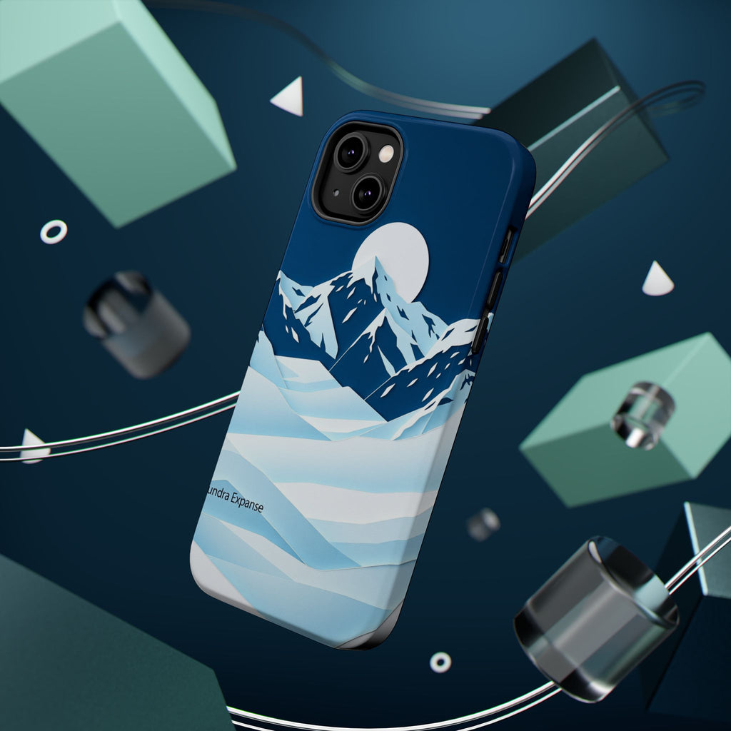 iPhone Midnight Blue And Silver Tundra Expanse Clean iPhone 12 Minimal · iPhone