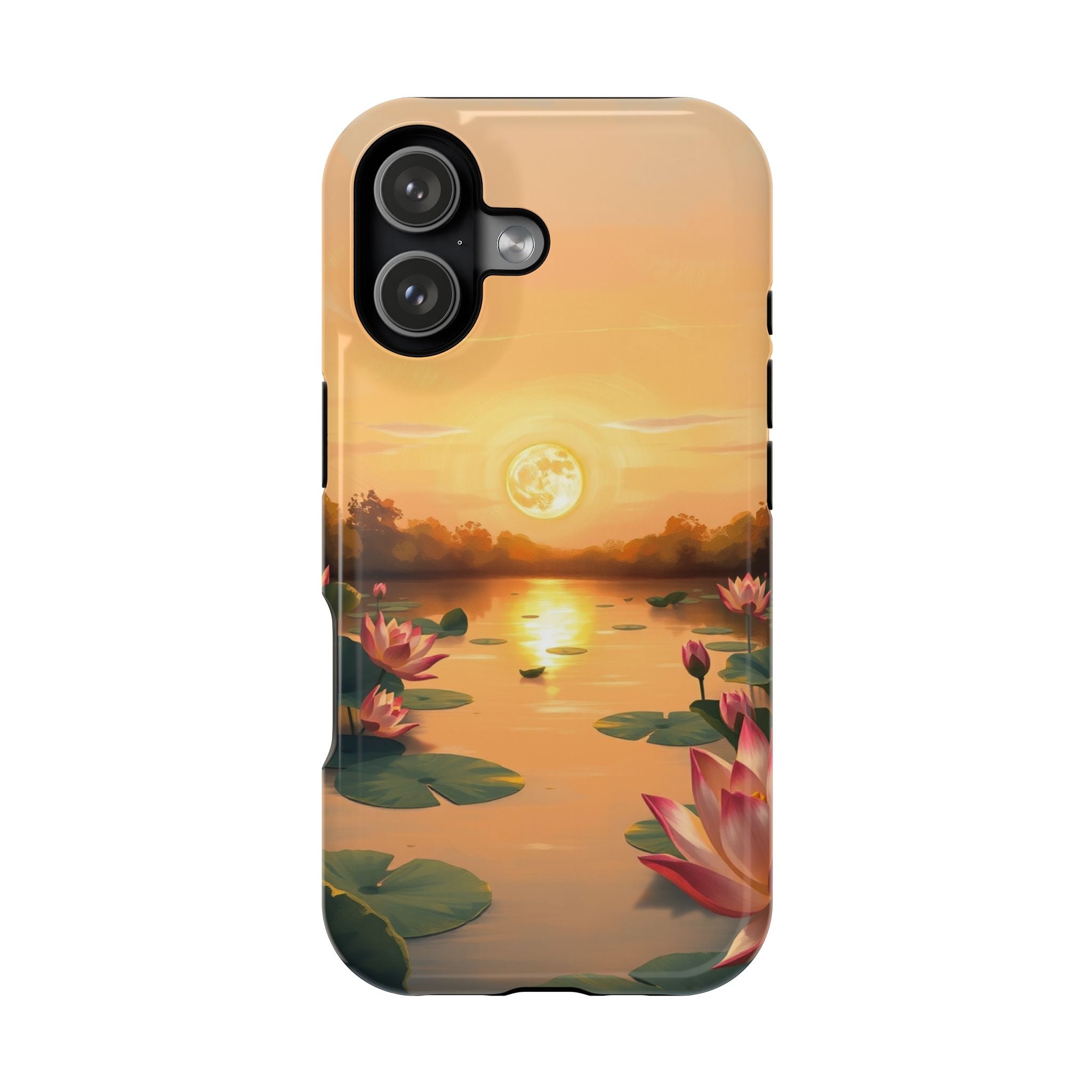 iPhone Lotus Pond Oil Painting Impressionist Slim iPhone Everyday · iPhone Case