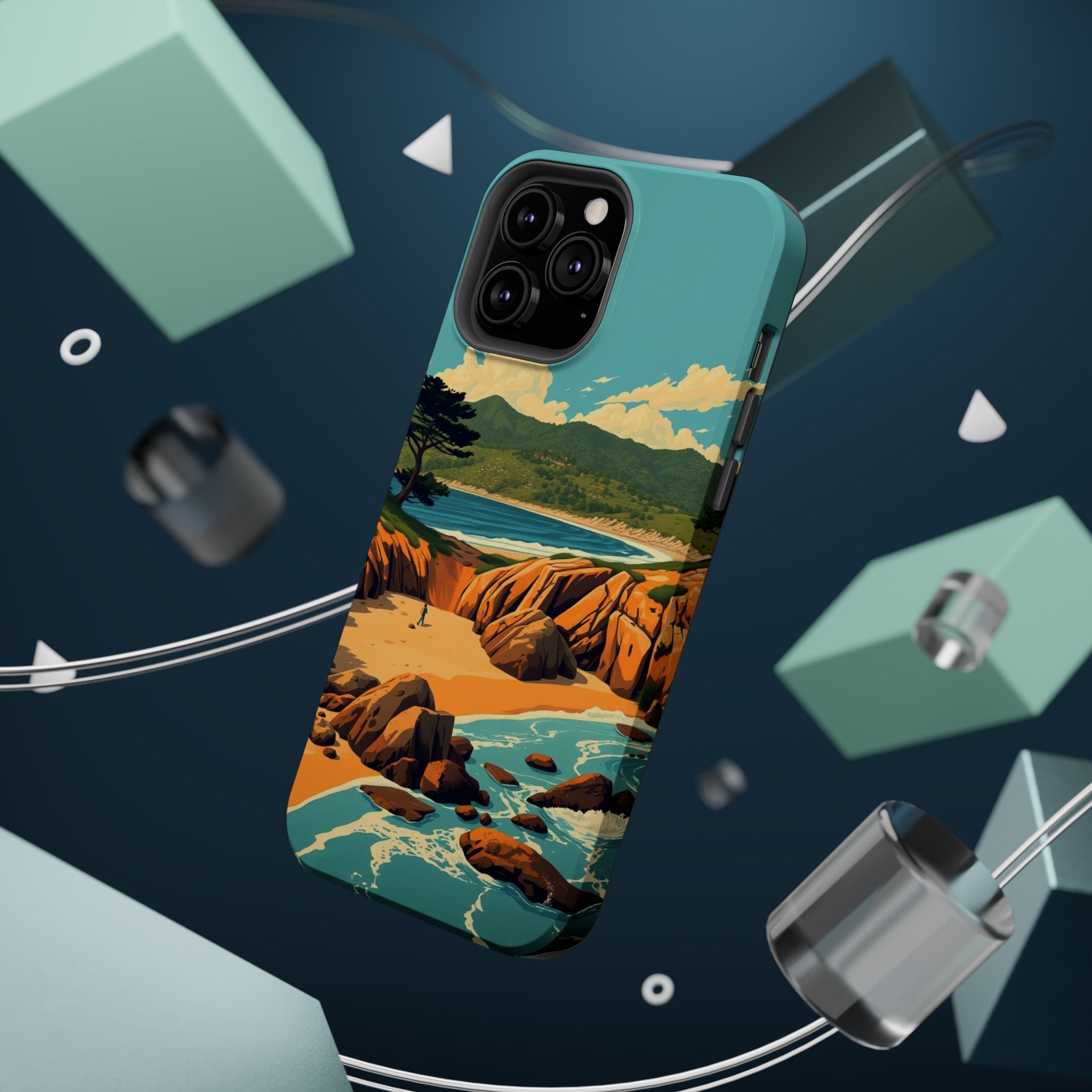 iPhone Pebble Beach Vintage Retro Poster Slim Everyday iPhone Designer · iPhone