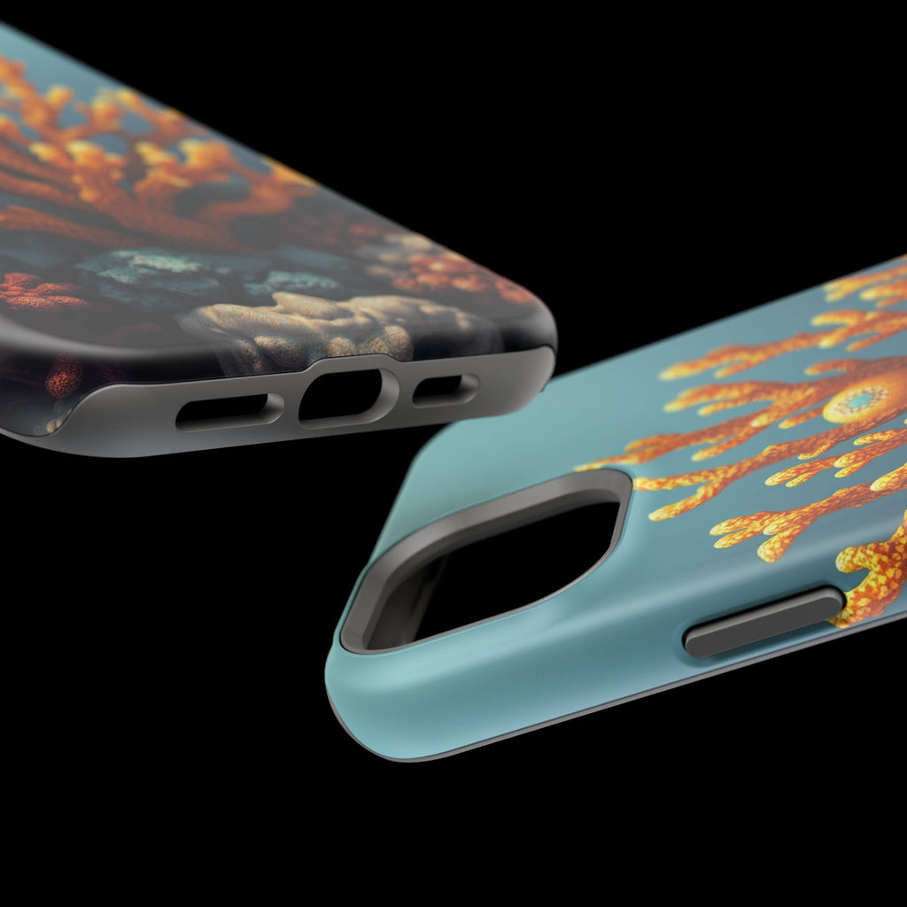 iPhone Mustard And Rust Coral Reef Life Slim Everyday iPhone Designer · iPhone C